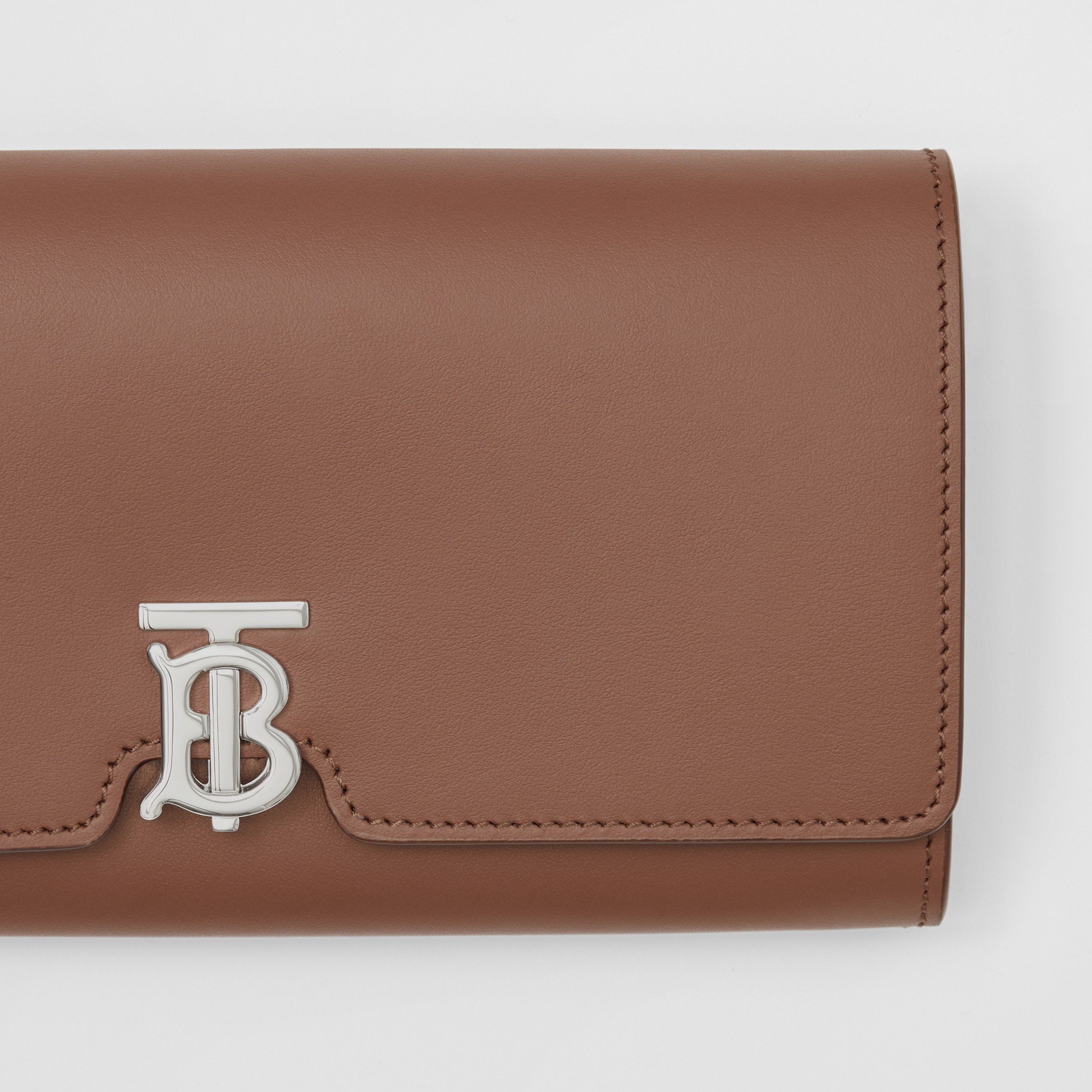 Leather TB Continental Wallet in Malt Brown - Women | Burberry® Official - 2