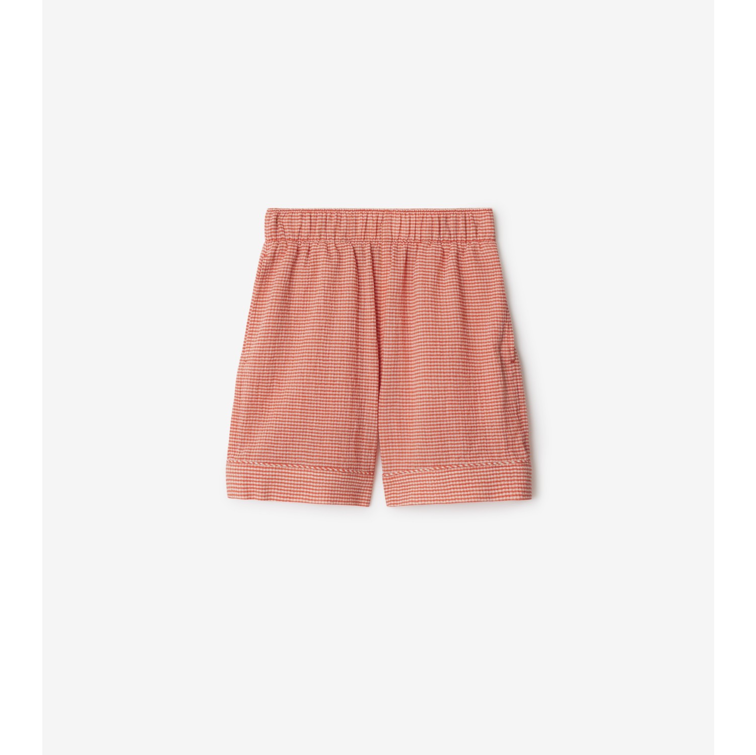 Baumwollshorts mit Vichy-Muster