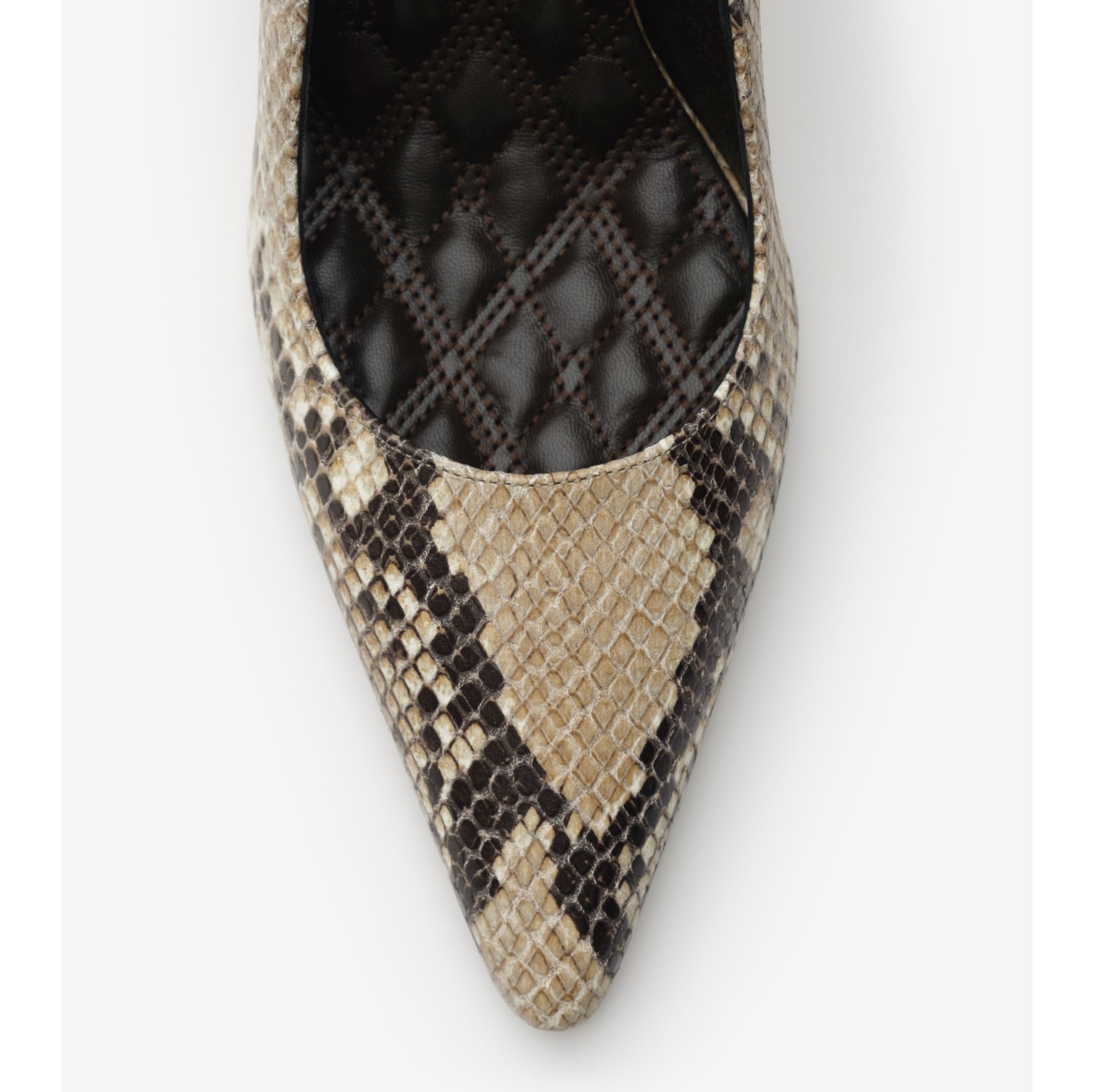 Python-print Leather Dame High Pumps​ in Serpent beige - Women | Burberry® Official