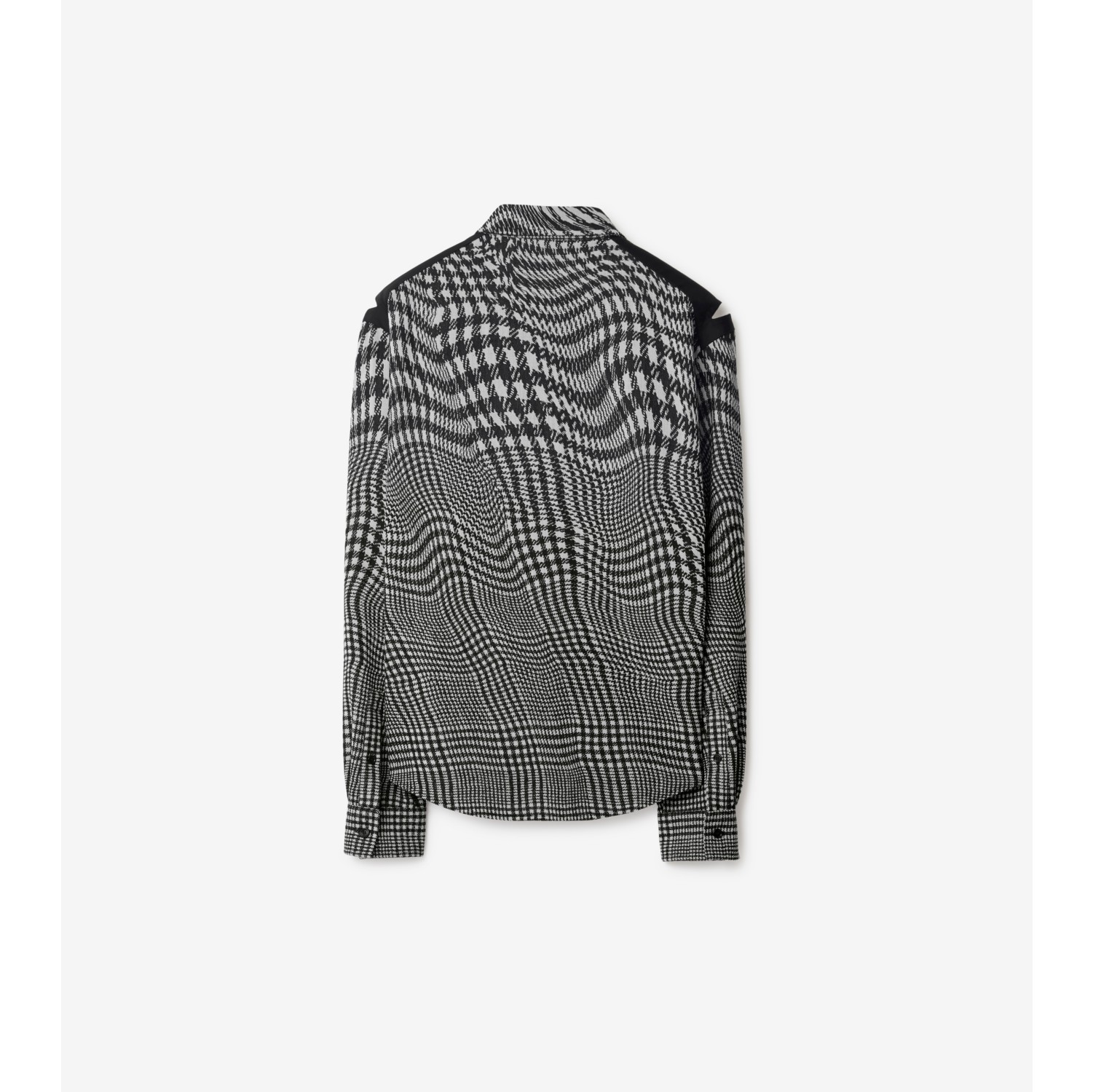 Warped Houndstooth Wool Shirt