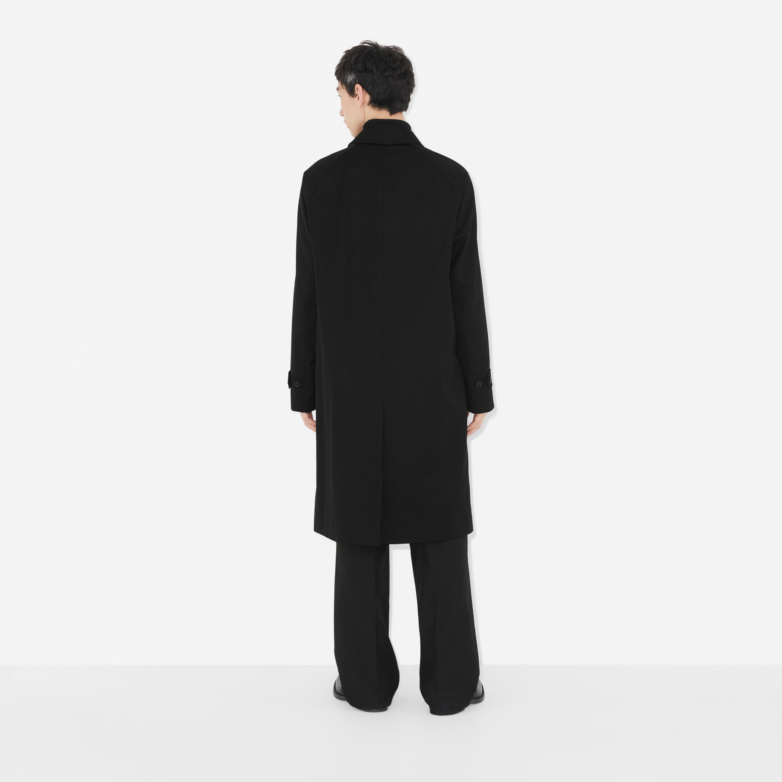 Long Camden Heritage Car Coat in Black - Men | Burberry® Official - 4