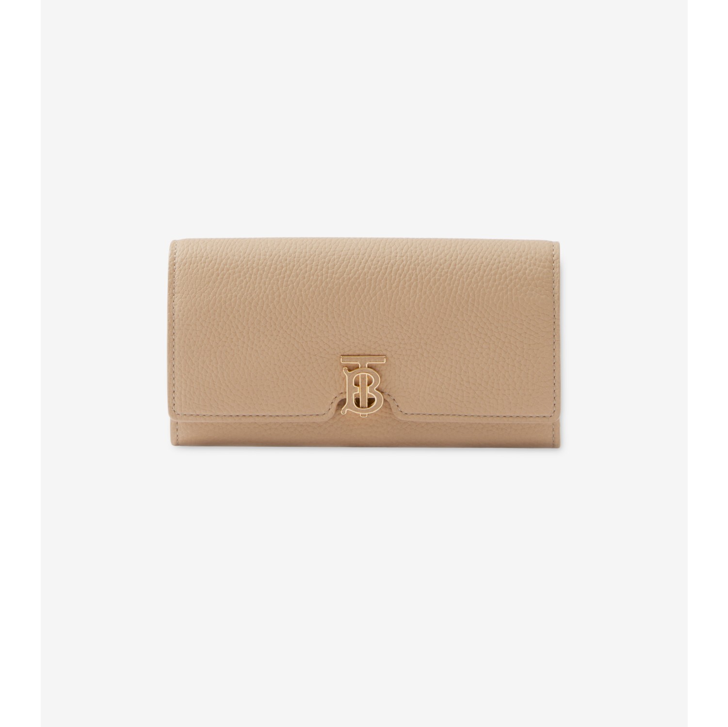 Grainy Leather TB Continental Wallet in Oat beige - Women | Burberry® Official