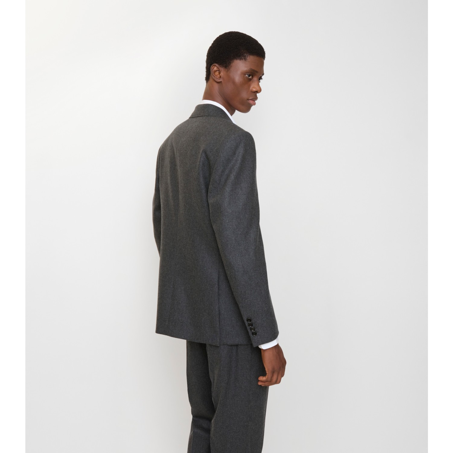 Wool Flannel Tailored Jacket in Brisk grey - Men | Burberry® Official