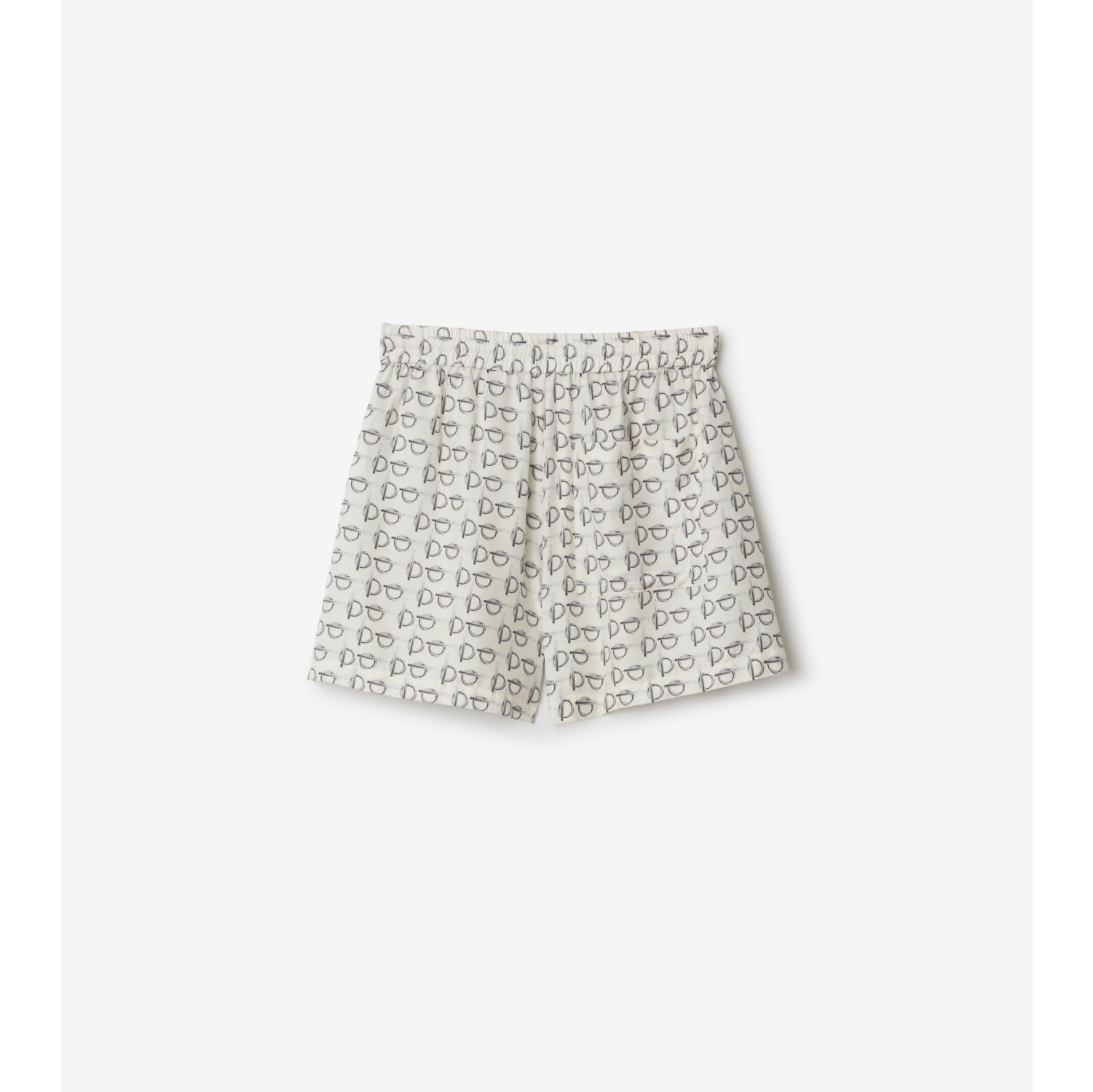 Short en soie à motif b