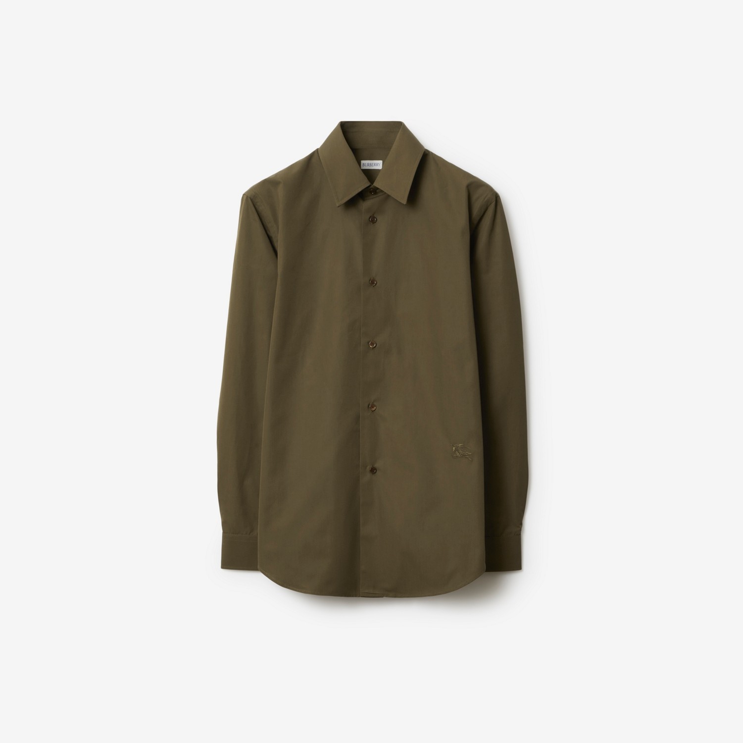 Camisa de algodão com EKD (Military) - Homens | Burberry® oficial