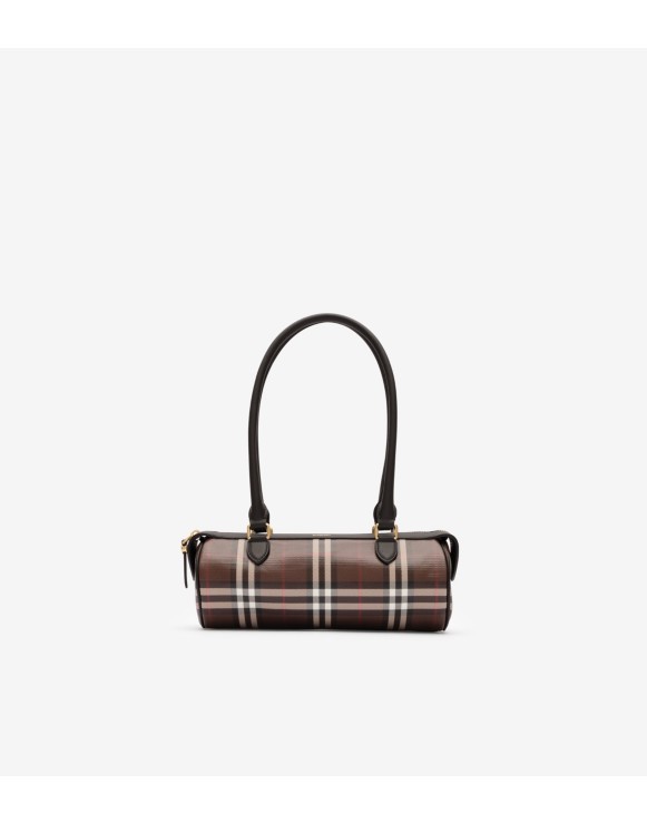 Mini Check Barrel Bag