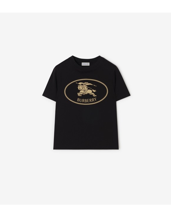 Knight Stamp Cotton T-shirt