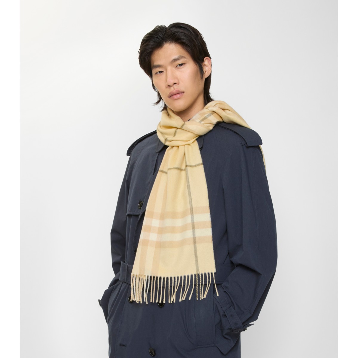  Check Cashmere Scarf