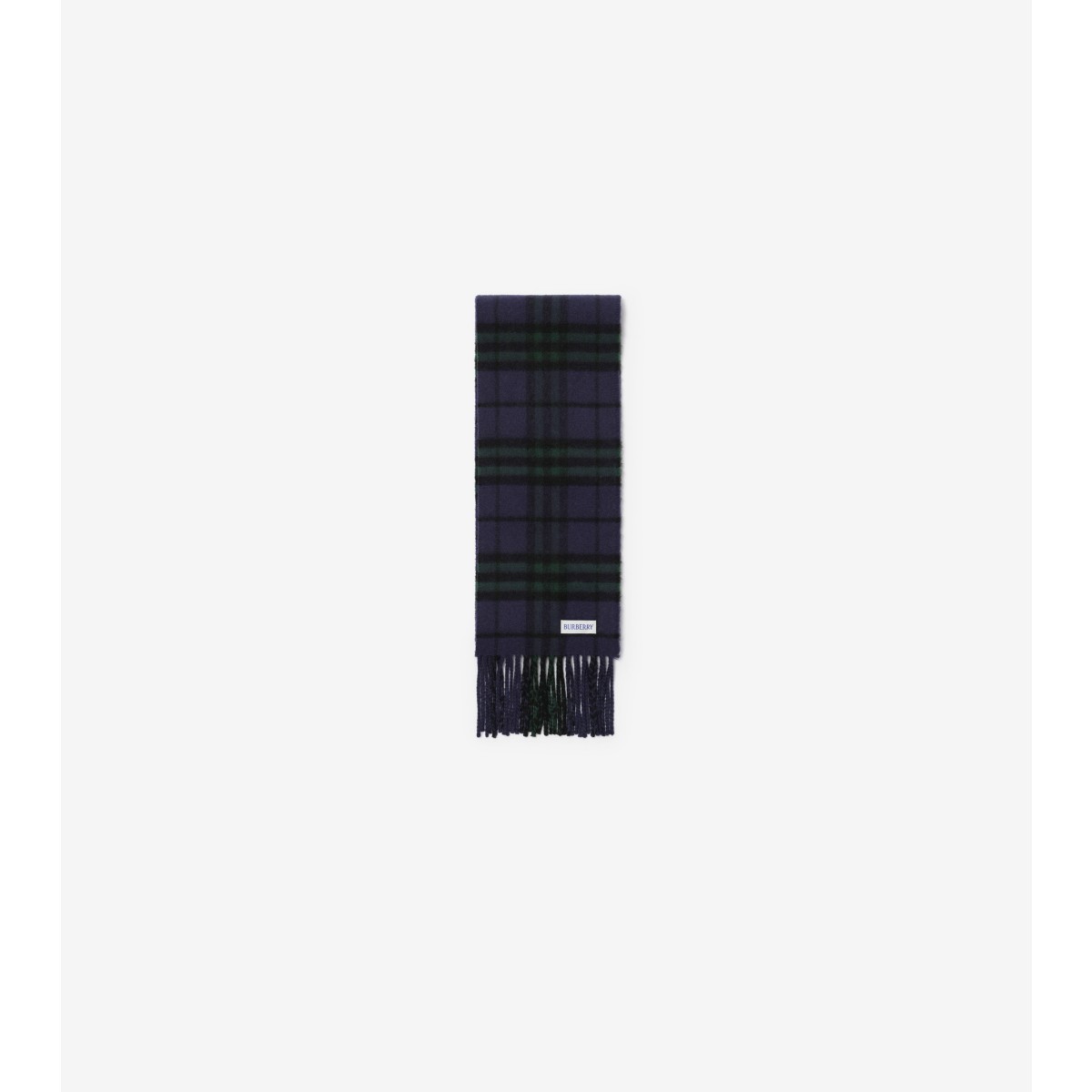  Check Narrow Cashmere Scarf