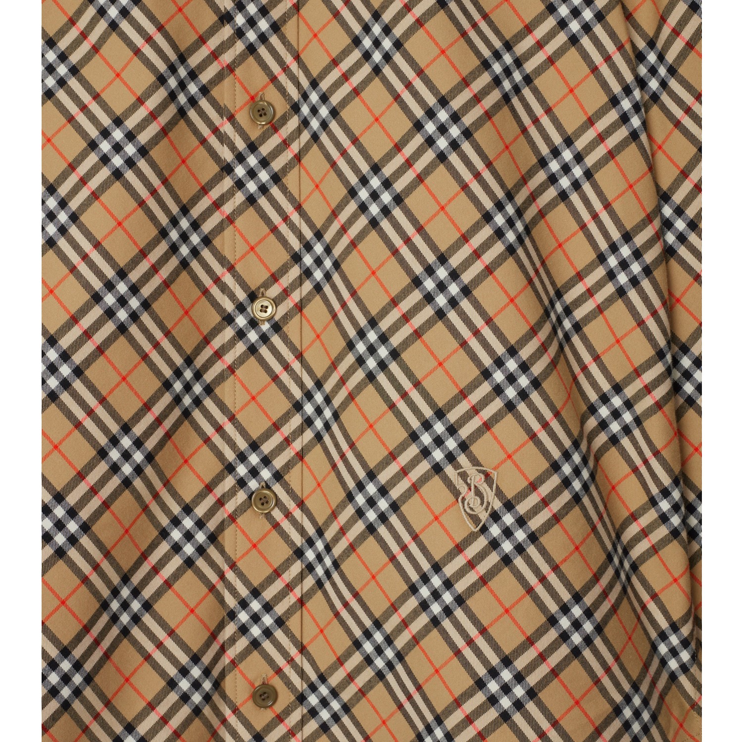 Camisa de algodão em Check