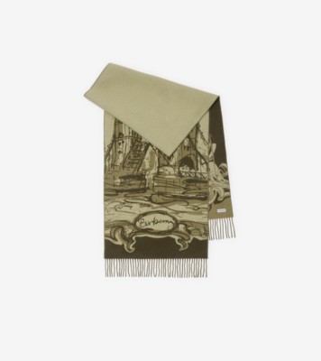 Burberry バーバリー  フリンジエッジ スカーフ BURBERRY - バーバリー BURBERRY スカーフ 80085081 バイカラー