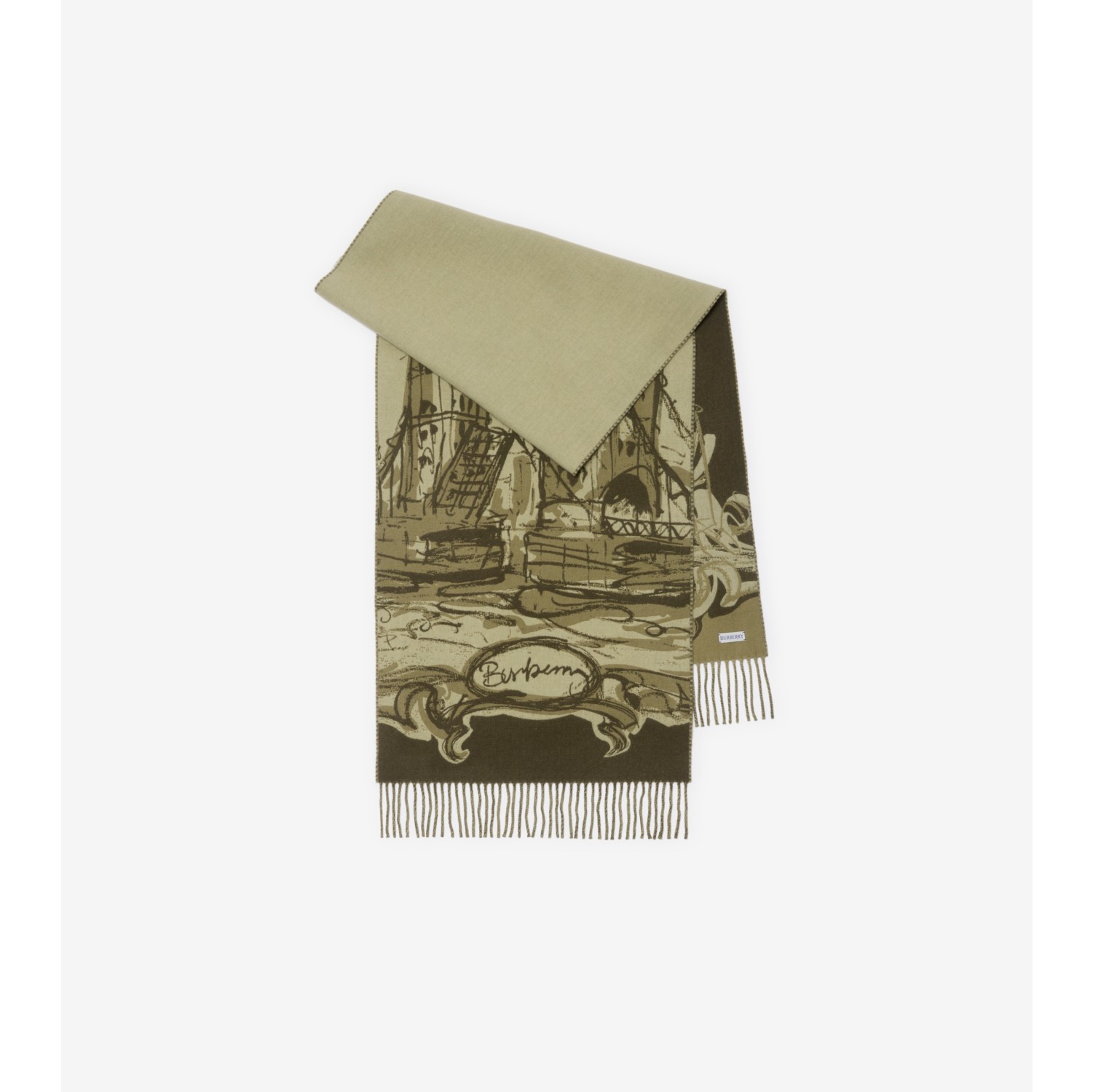 Sciarpa in cashmere con Tower Bridge