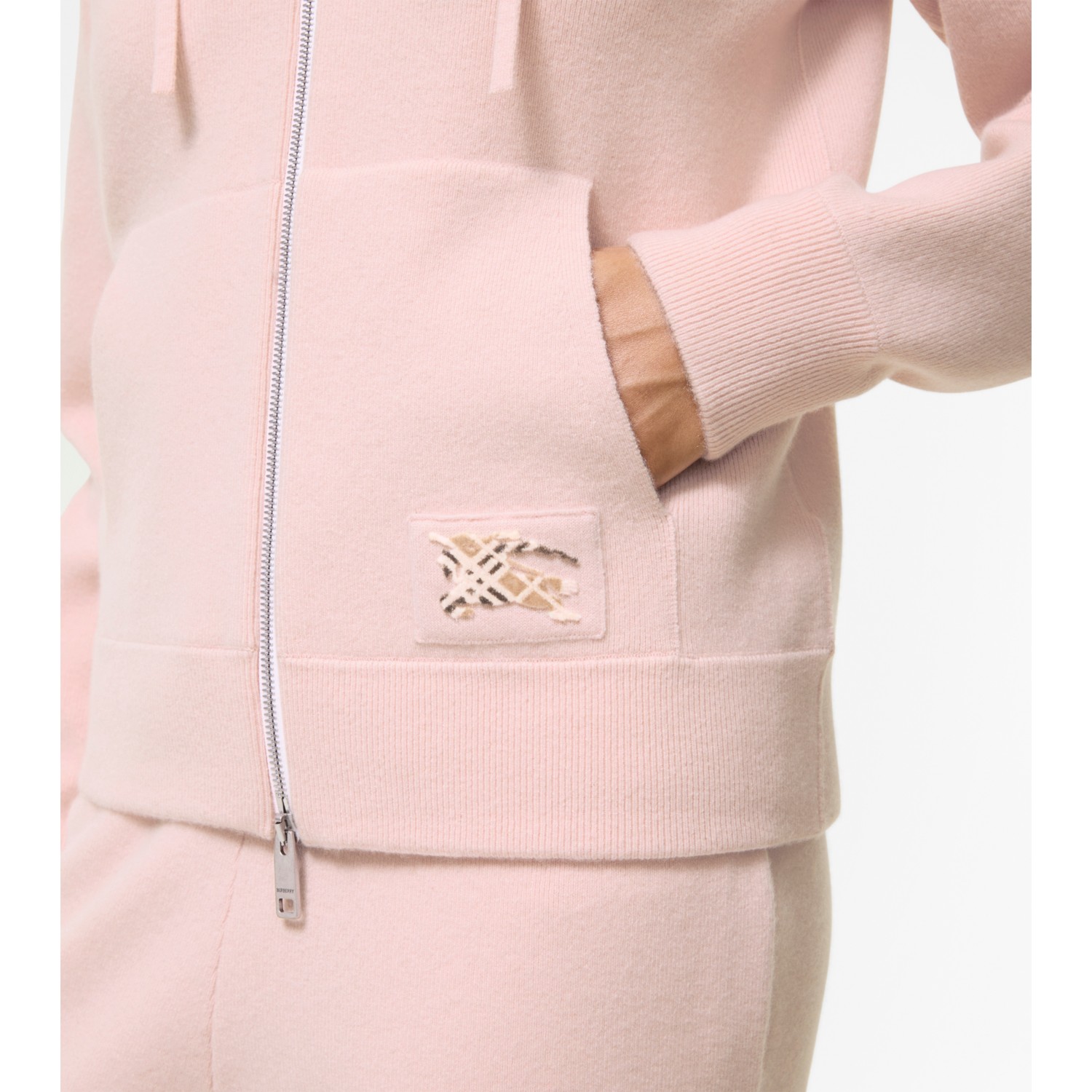 Cashmere Blend Zip Hoodie - thumbnail 3
