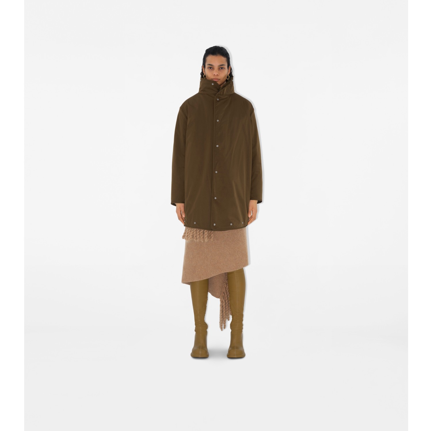 Parka in cotone con imbottitura staccabile