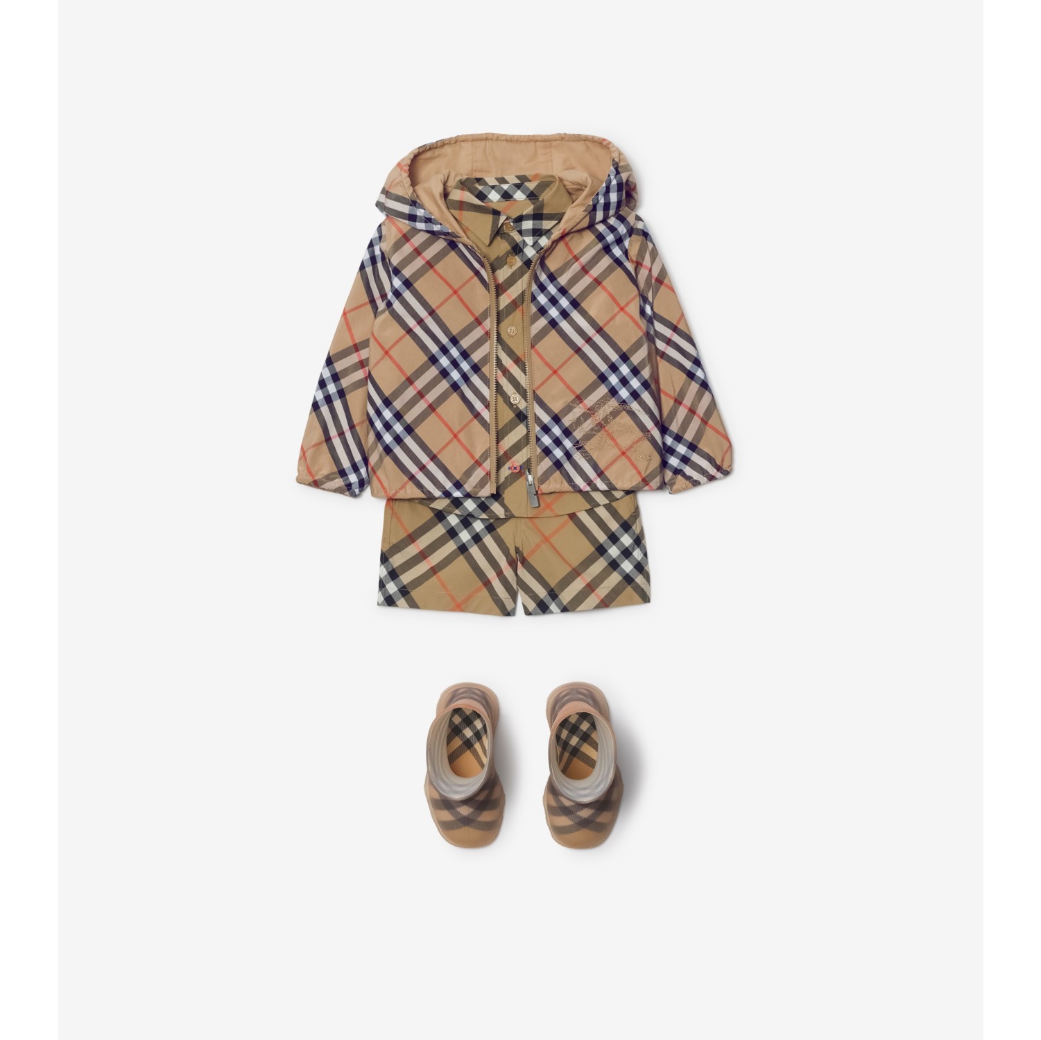 Reversible Check Cotton Blend Jacket