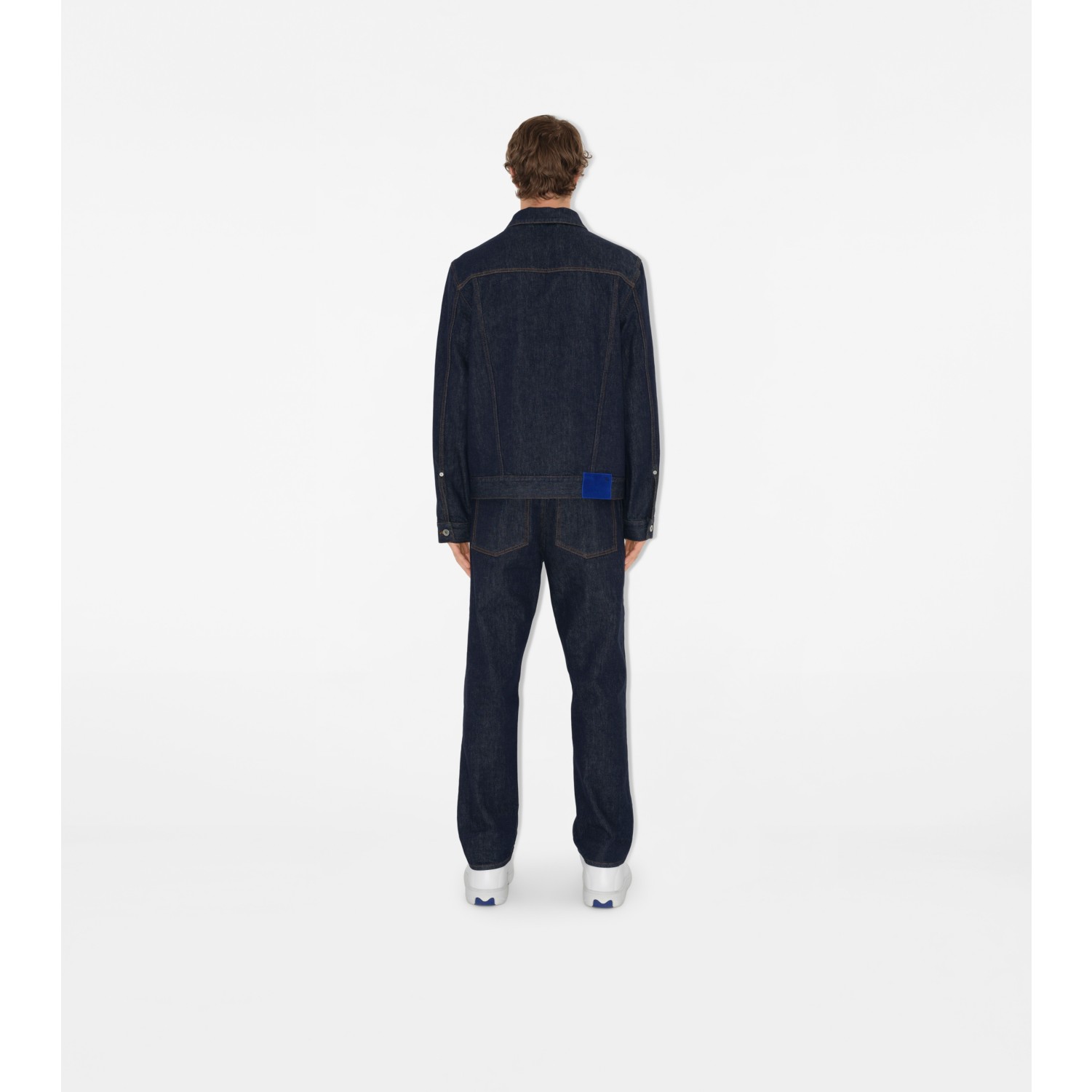 Denim Jacket in Denim blue - Men, Cotton | Burberry® Official