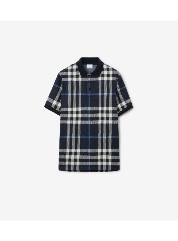 Burberry Men's 'Eddie' Polo Shirt - Natural - Polo Shirts