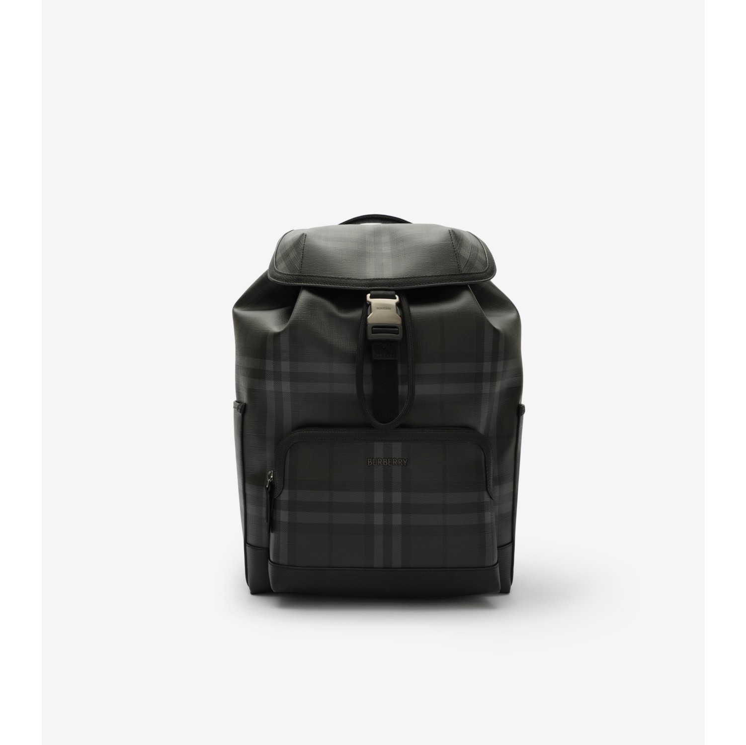 Rucksack „City“ in Check mit Clip