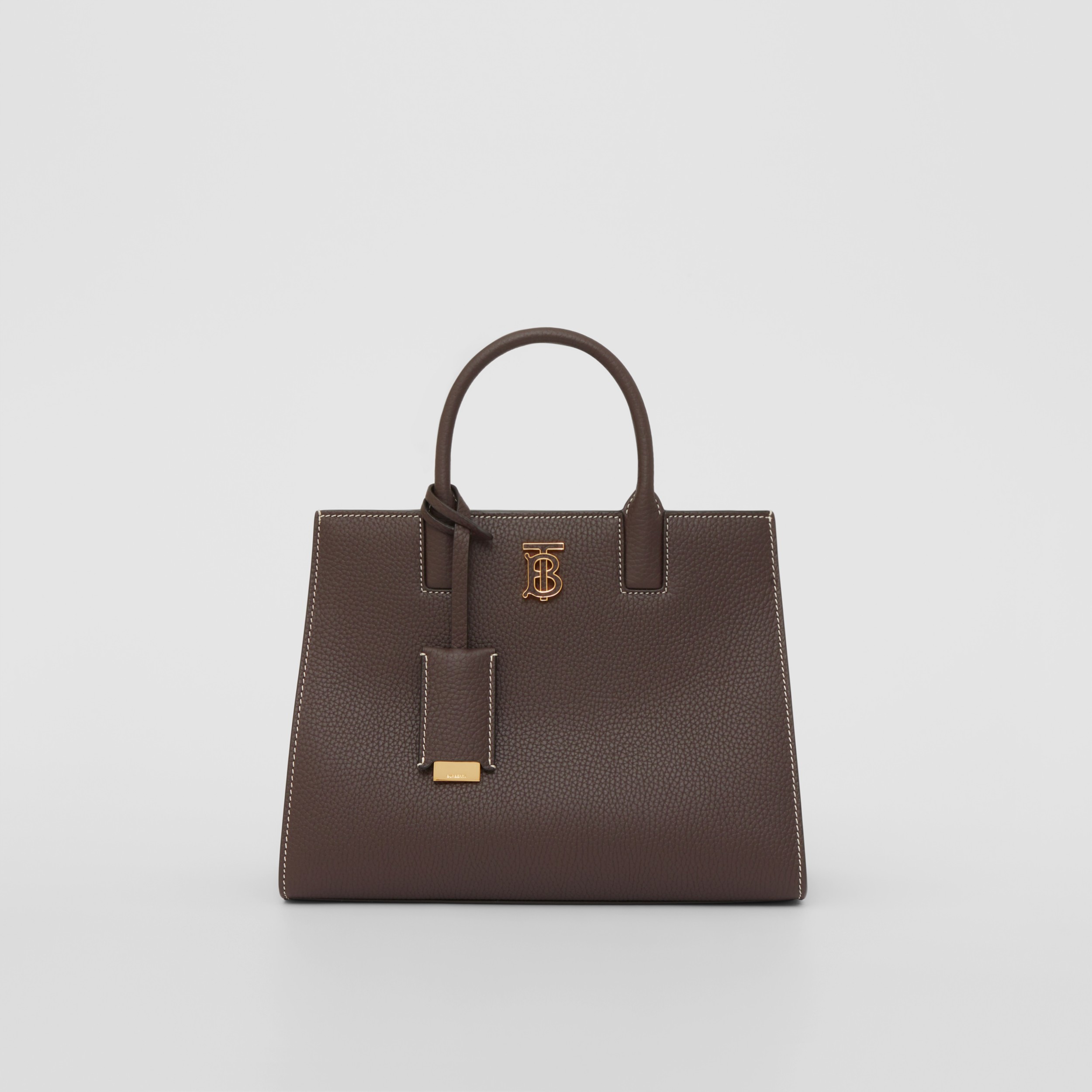 Grainy Leather Mini Frances Bag in Dark Clay Brown - Women | Burberry® Official - 1