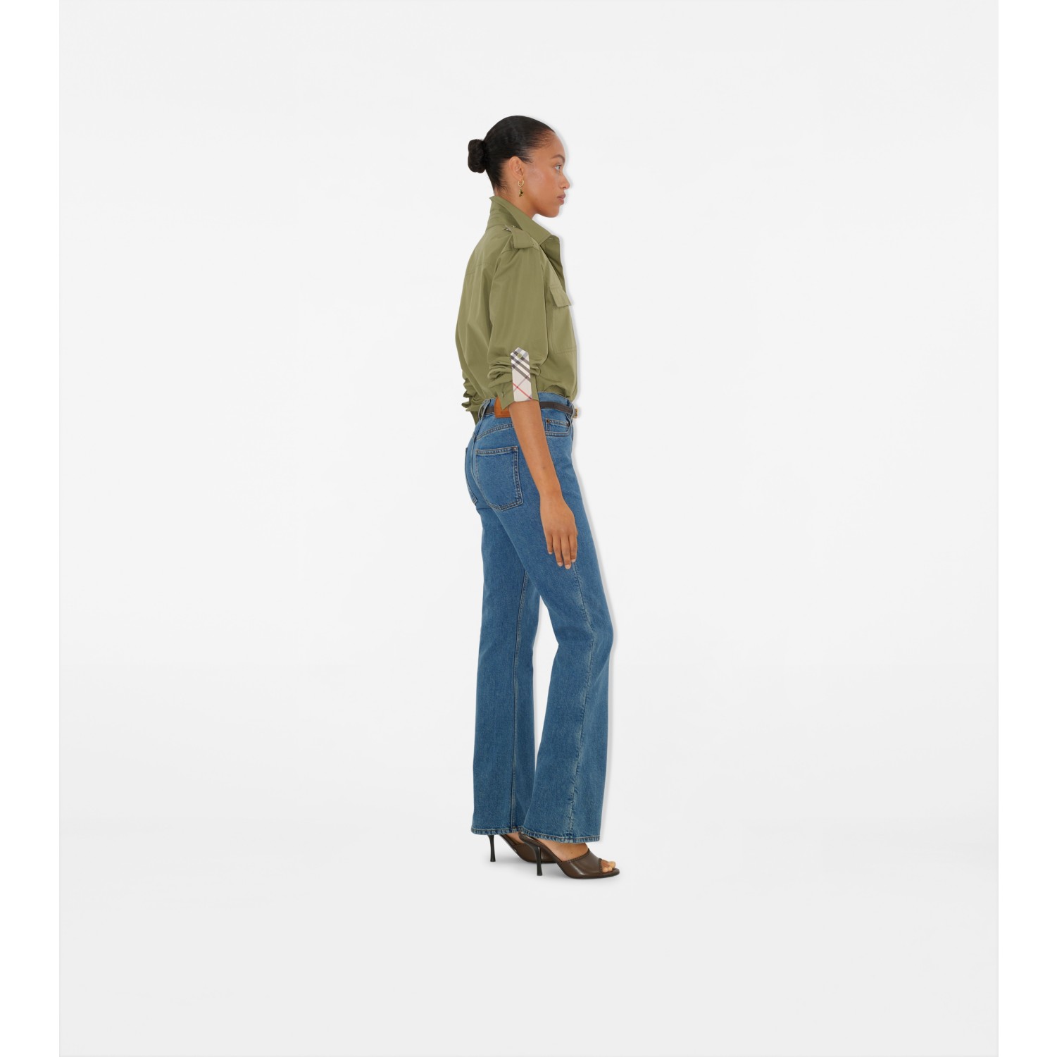 Jeans bootcut a vita alta