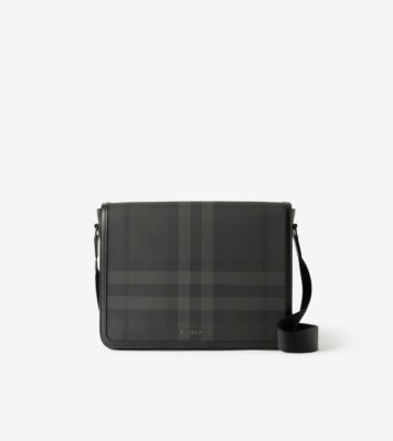 Small Alfred Messenger Bag in Charcoal - Men