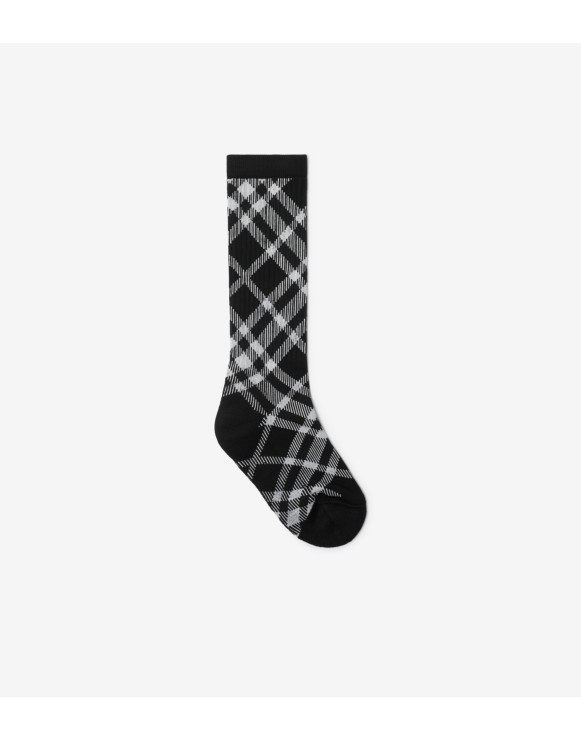 Burberry logo socks best sale