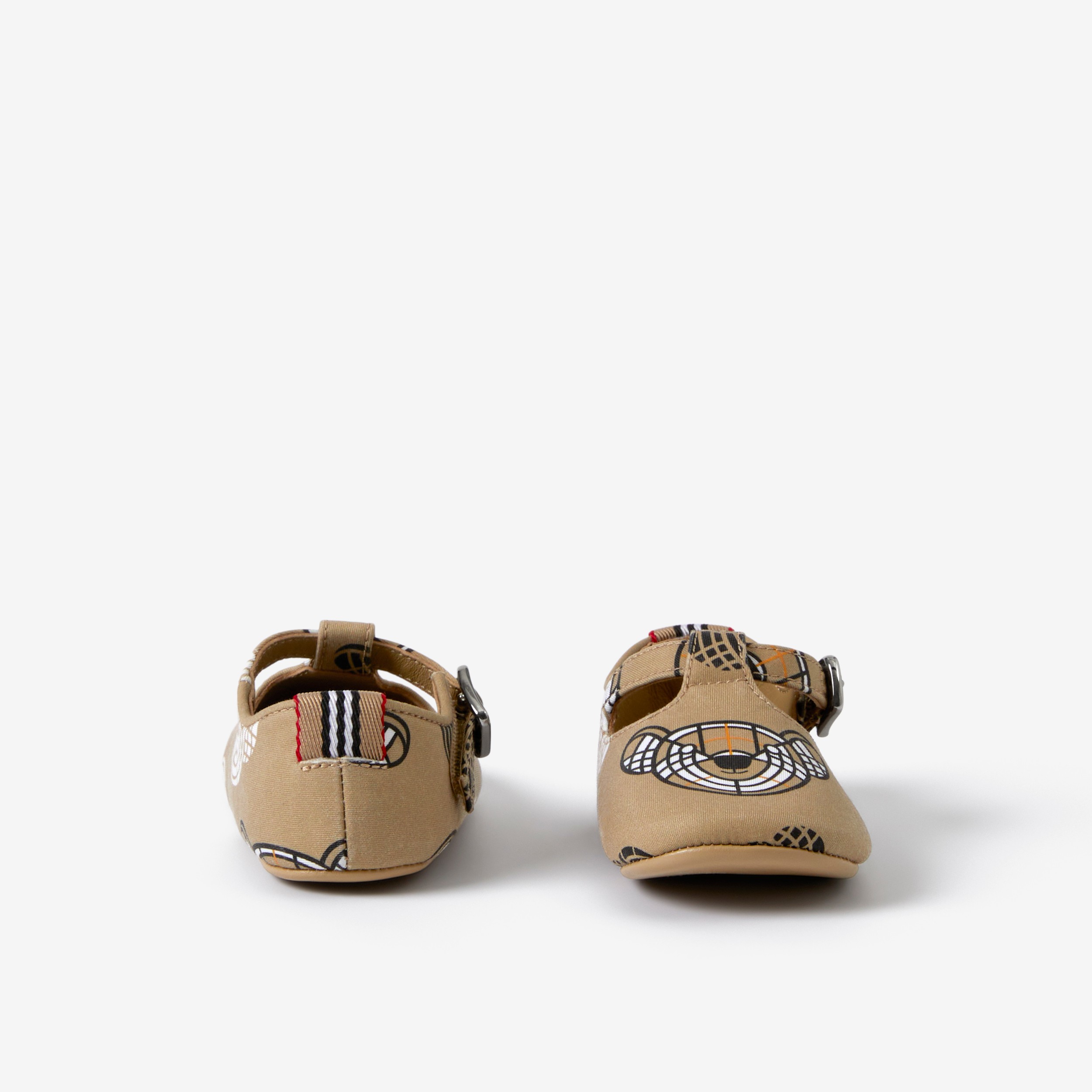 Thomas Bear Print Cotton Gabardine Shoes in Archive Beige - Children |  Burberry® Official