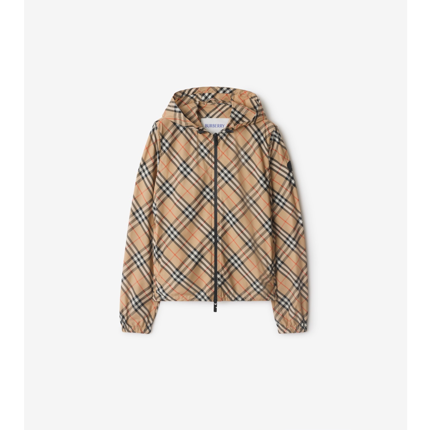 Check Hooded Jacket