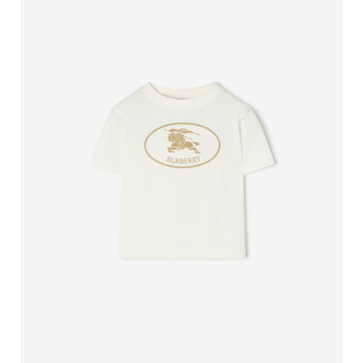  Printed Knight Stamp Cotton T-shirt