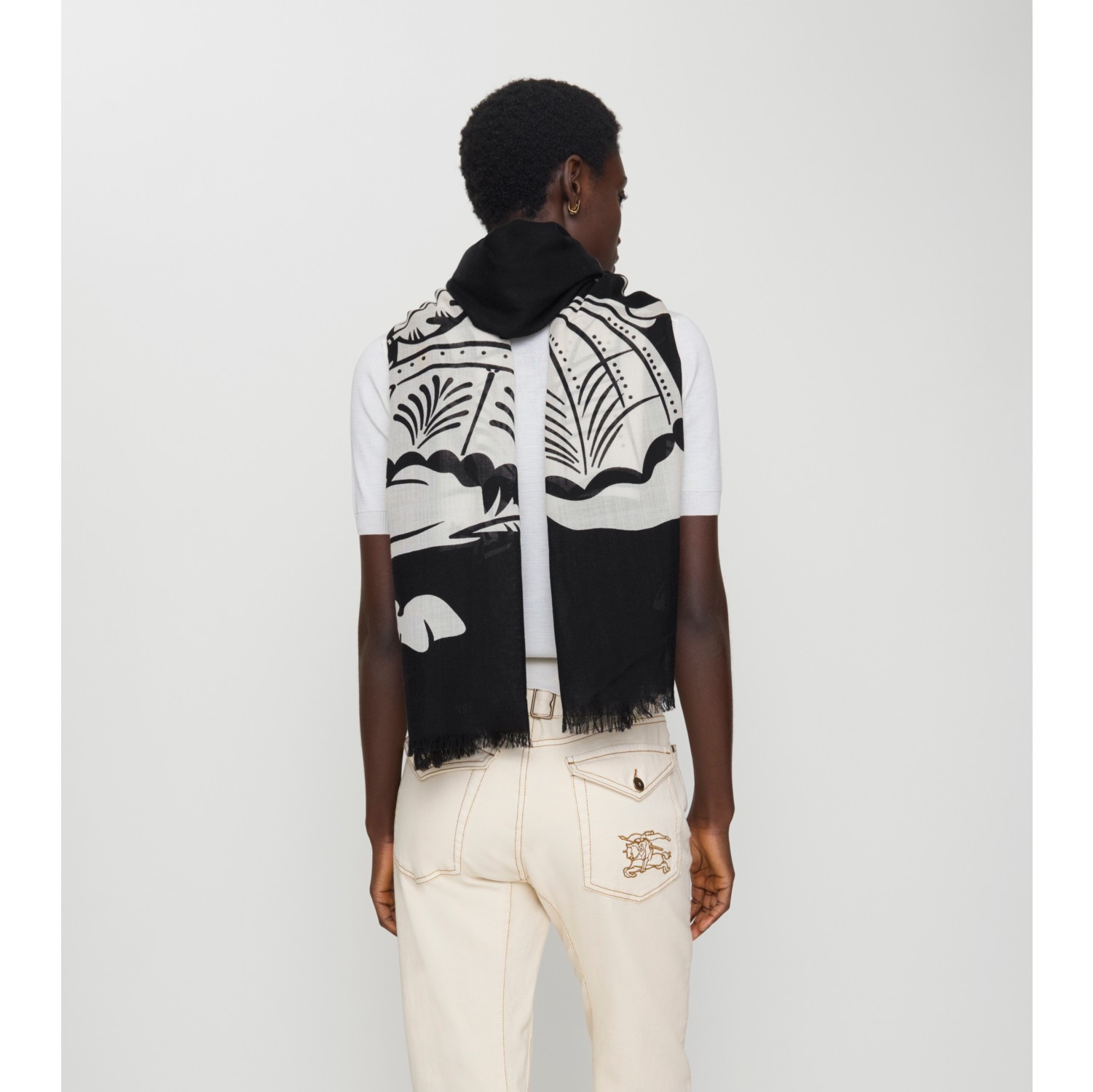 Wide EKD Wool Scarf