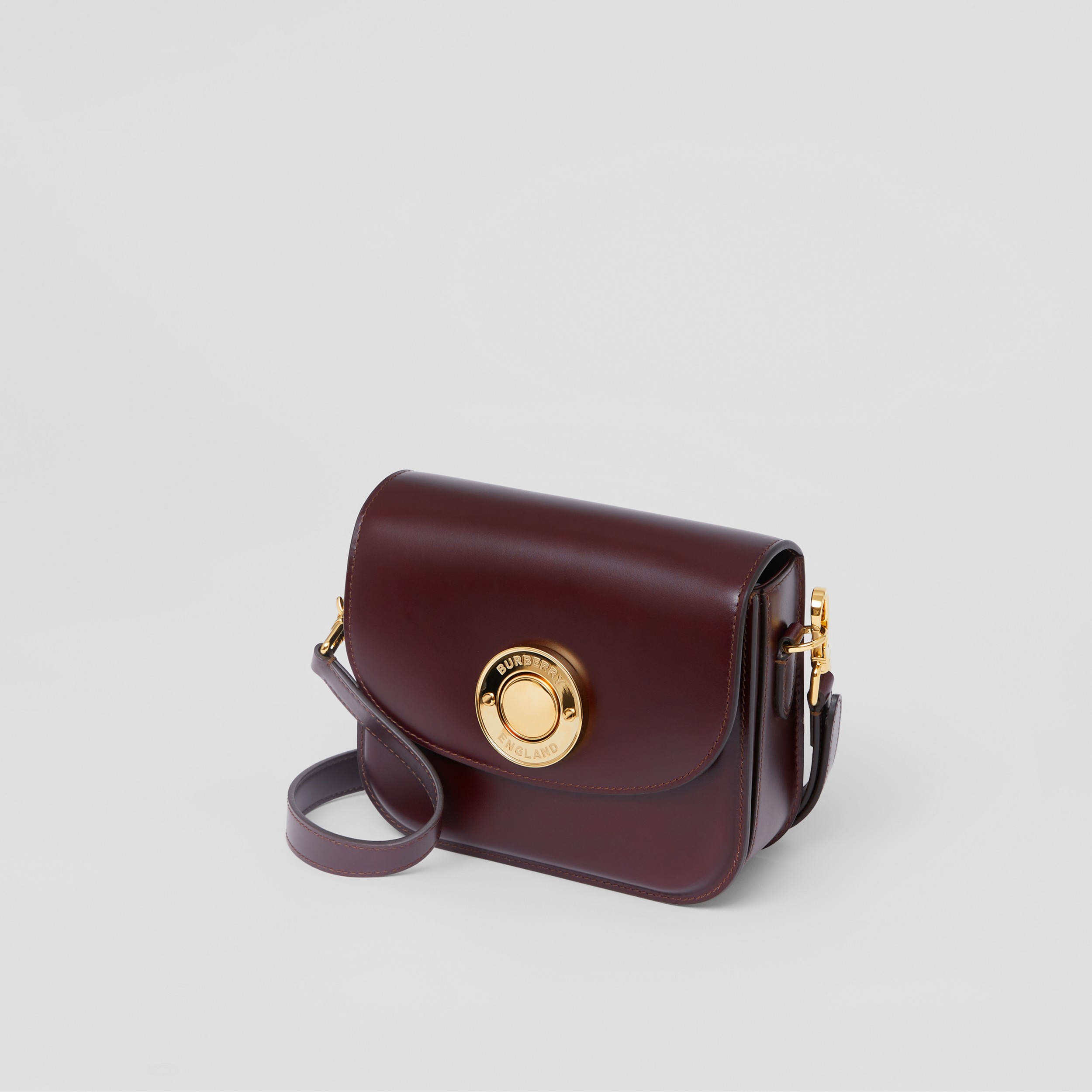 Leather Small Elizabeth Bag in Dark Sepia Brown - Women | Burberry® Official - 4
