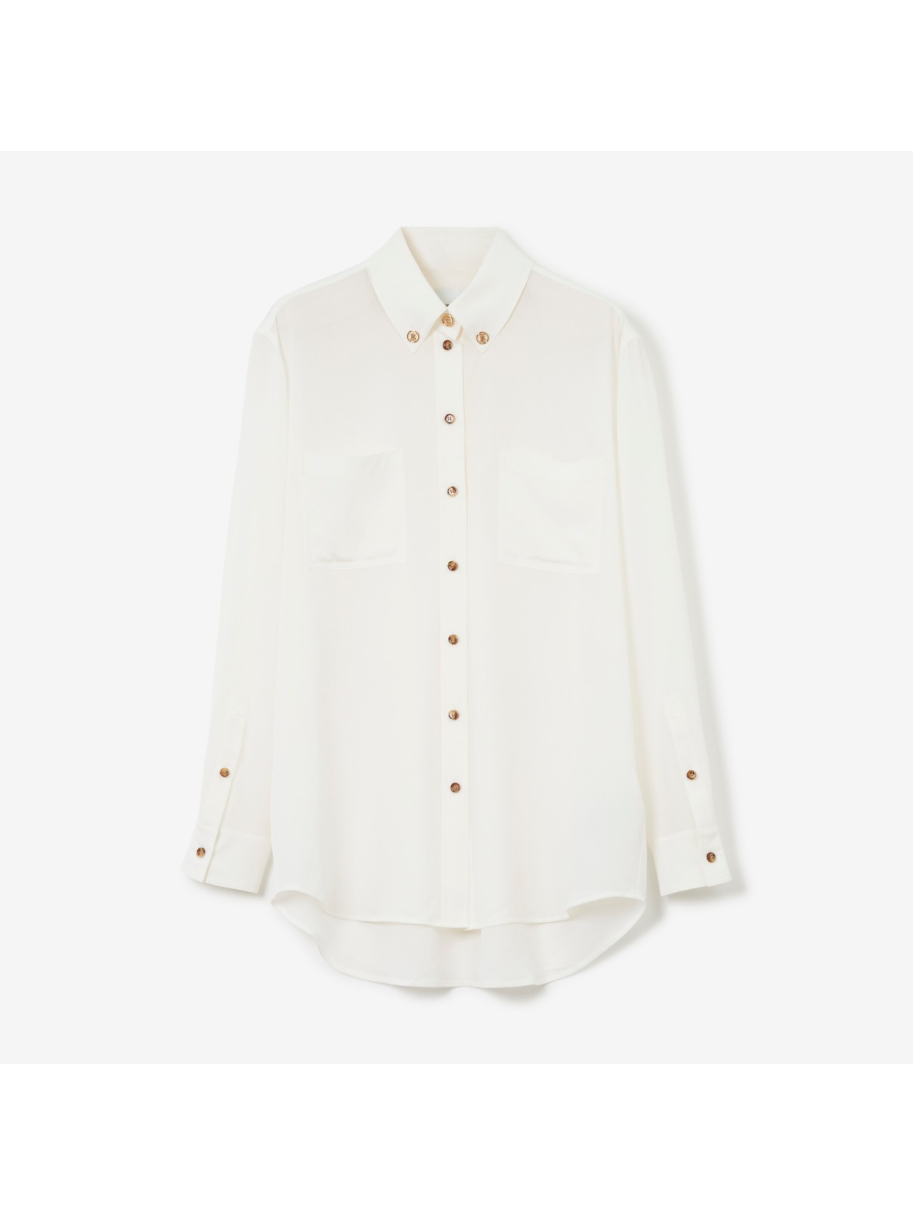ウィメンズ | シルク＆コットンシャツ | Burberry® 公式サイト