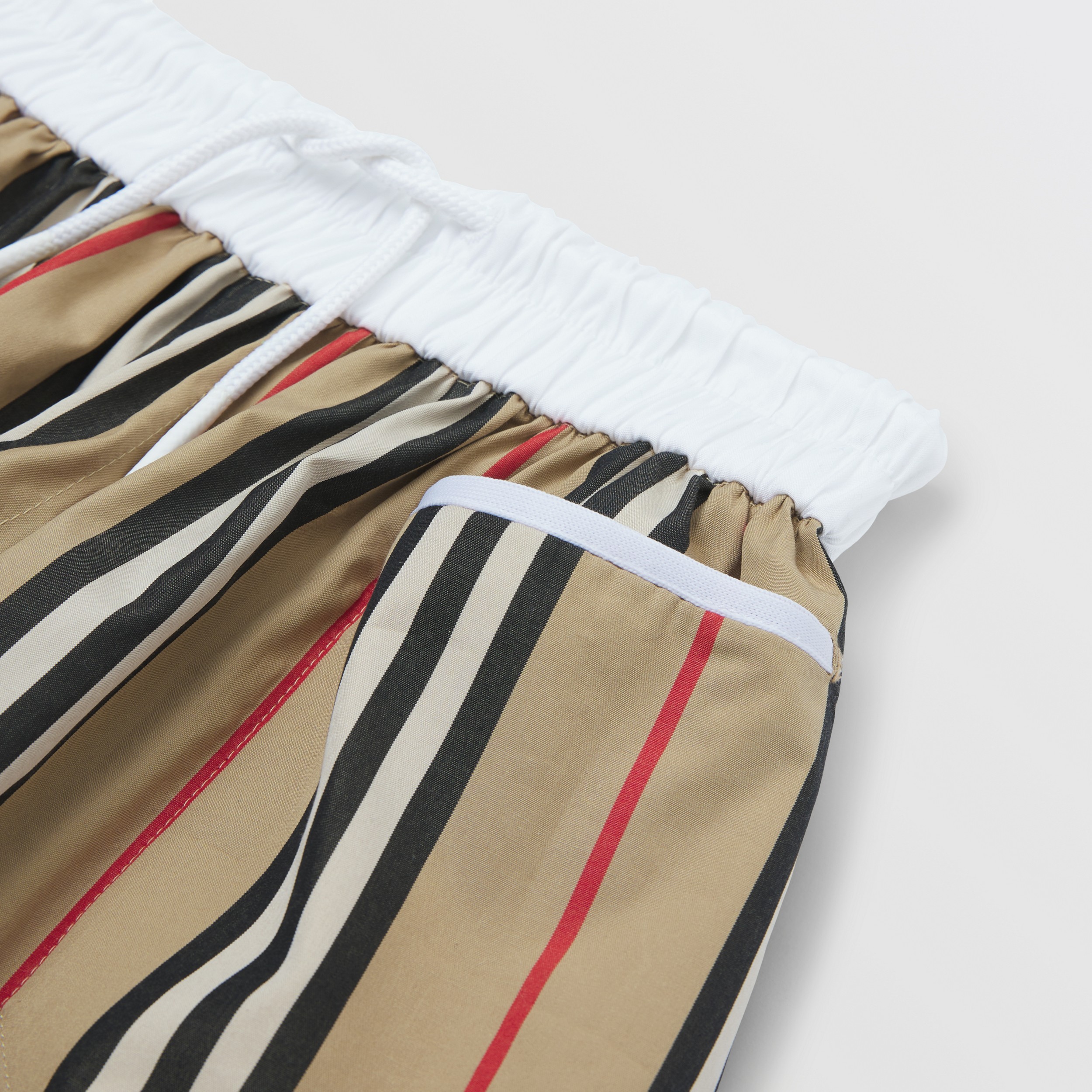 Icon Stripe Cotton Poplin Shorts in Archive Beige | Burberry® Official - 2