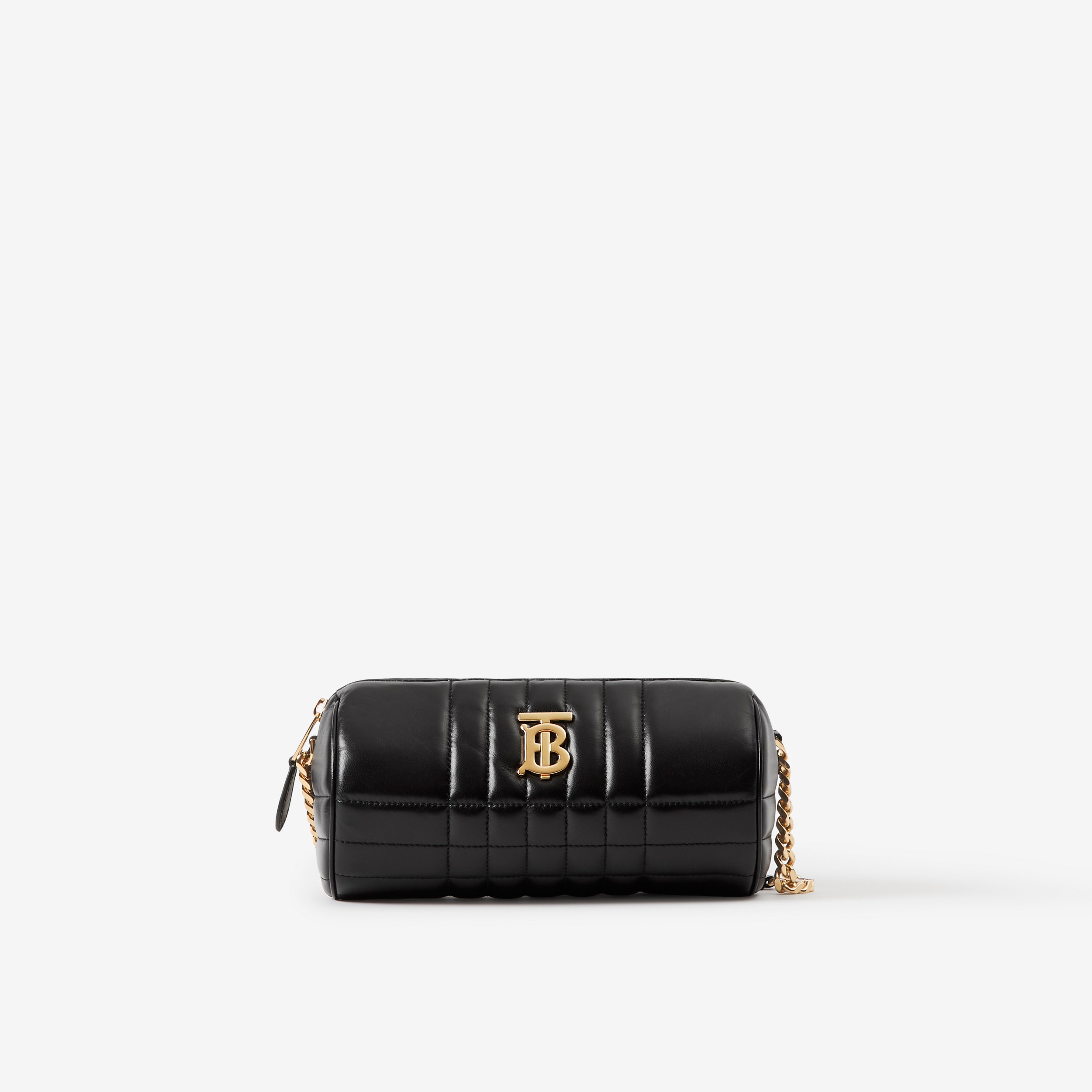 Quilted Leather Lola Barrel Bag in Black - Women | Burberry® Official - 1