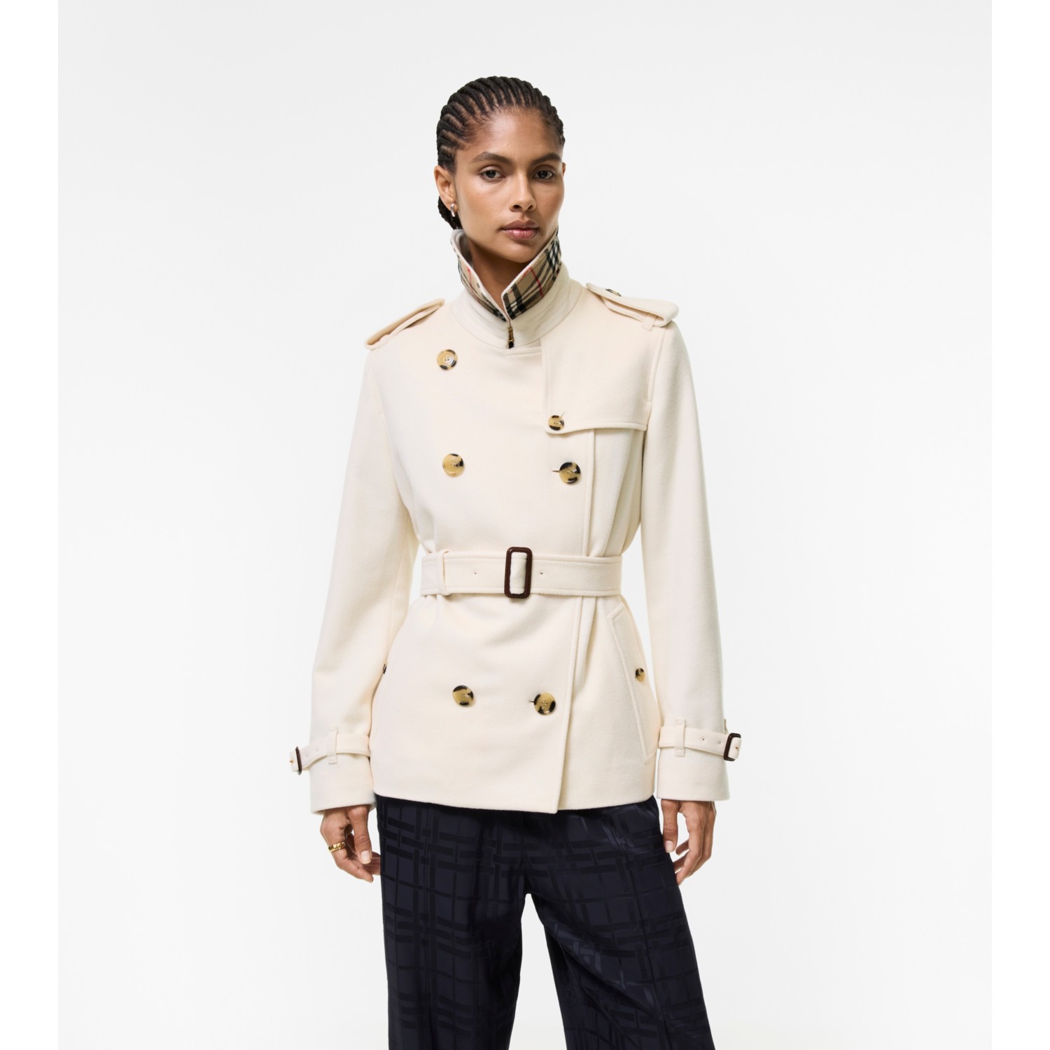 Cashmere Kensington Trench Jacket - thumbnail 8