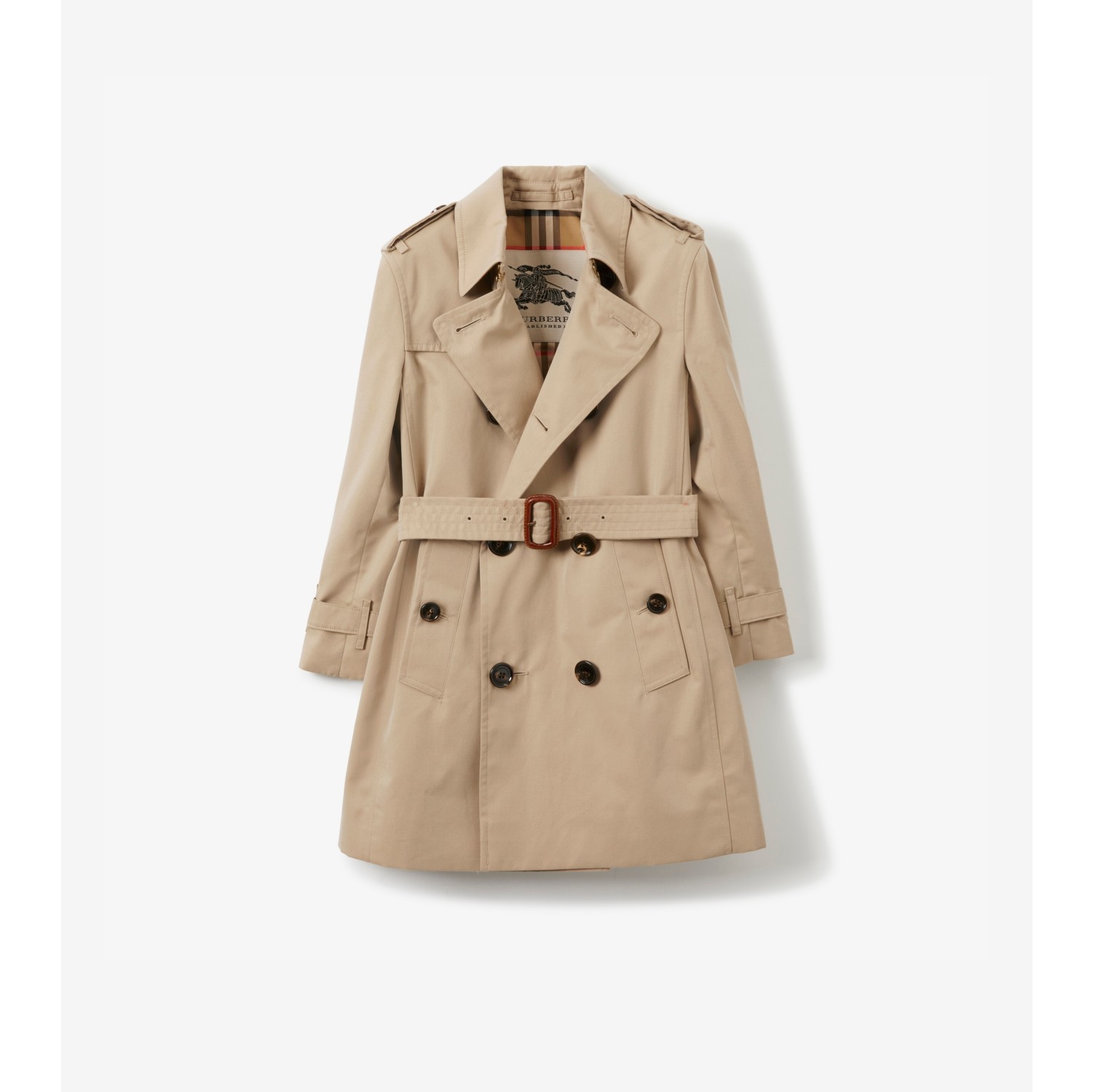 Gabardine Trench Coat in Honey Burberry Official