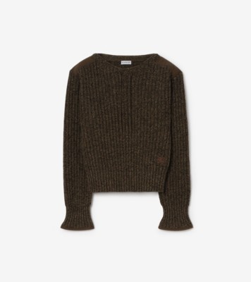 Wool Cashmere Sweater in Juniper green - Women | Burberry® Official