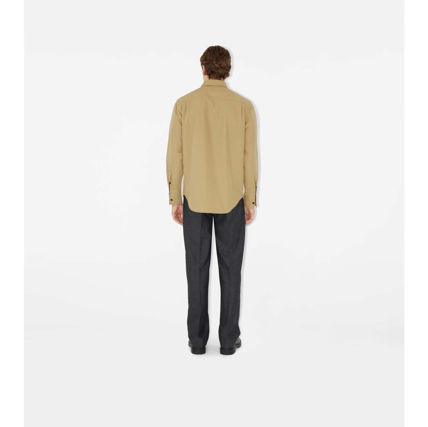Legere Hemdjacke aus Gabardine