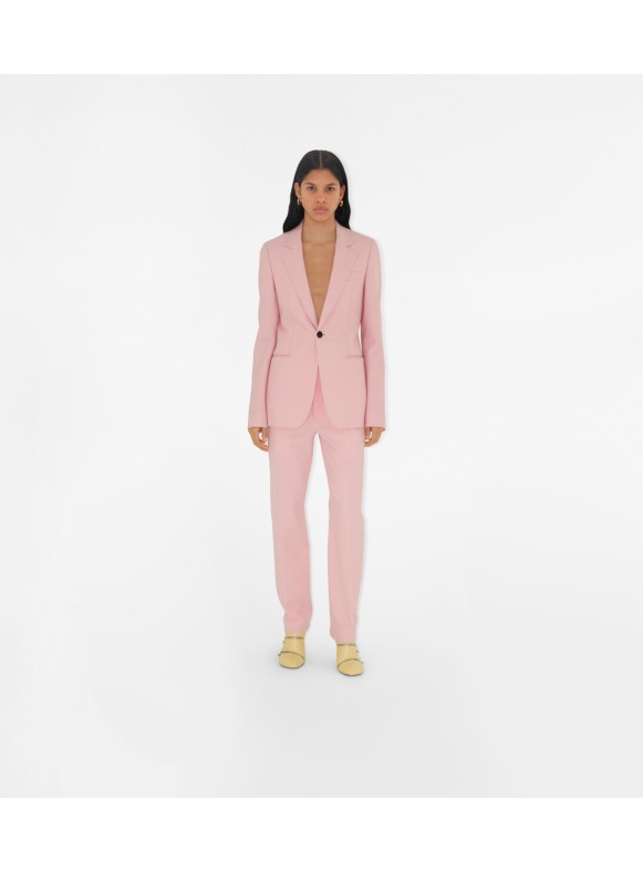 Hellblauer Hosenanzug für Frauen, Blazer Hosenanzug Set für Frauen, Hose  mit Oversized Blazer und langer Hose, Damen Business Anzug Pink -   Österreich