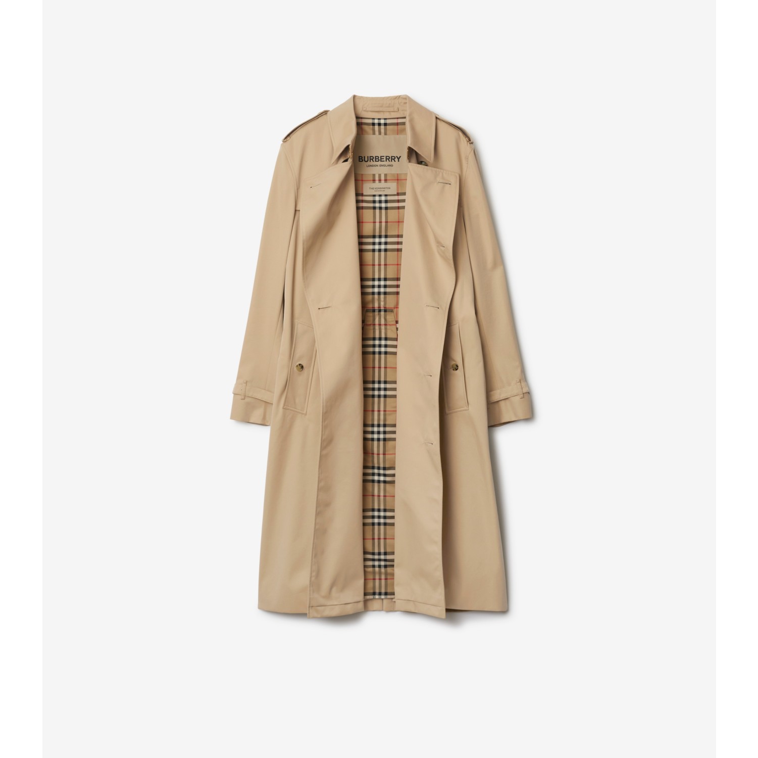 ロング ケンジントン ヘリテージ トレンチコート (ハニー) - メンズ, コットンギャバジン | Burberry®公式サイト