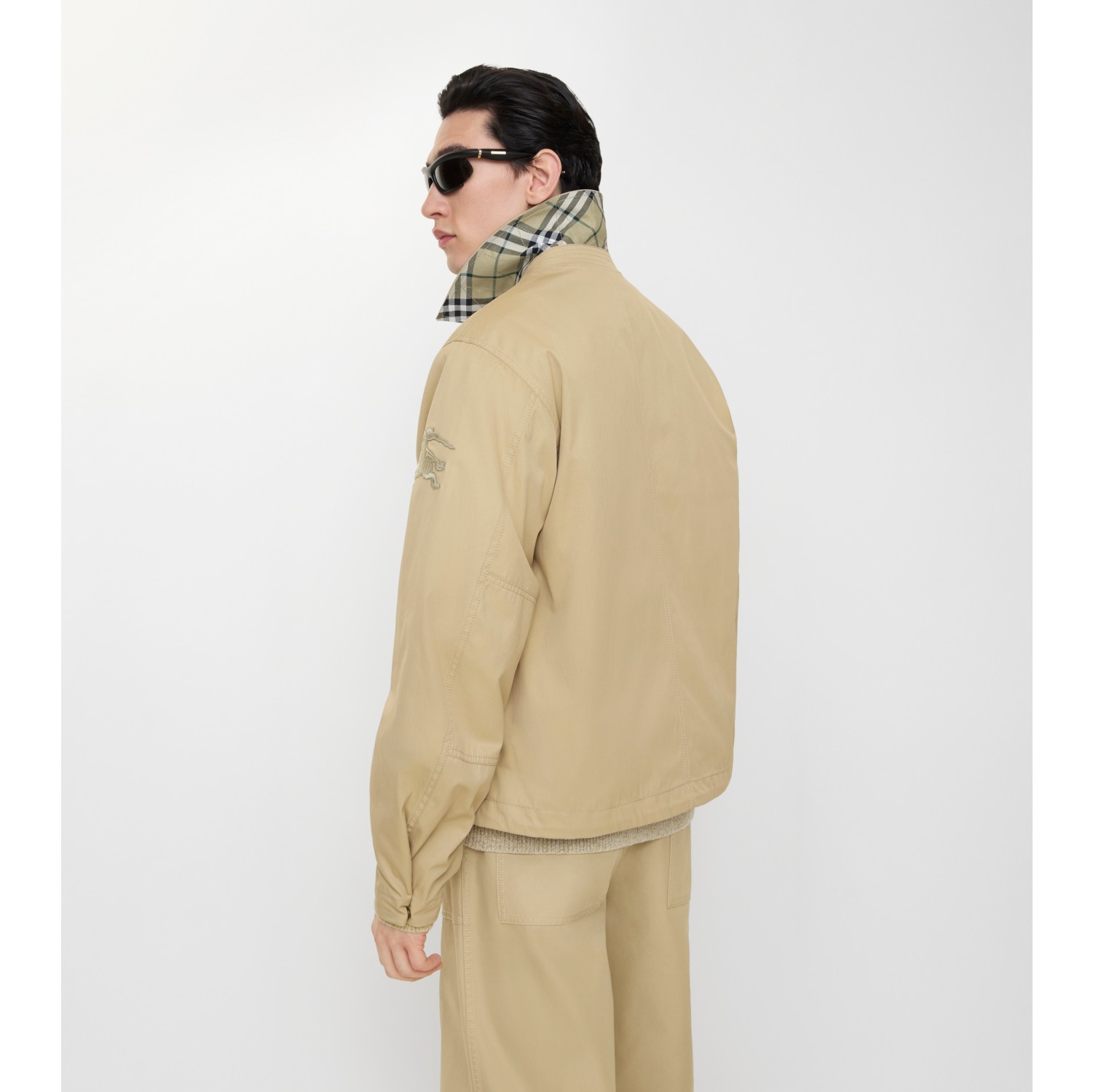 Gabardine Jacket in Dune beige - Men, Cotton Gabardine | Burberry® Official