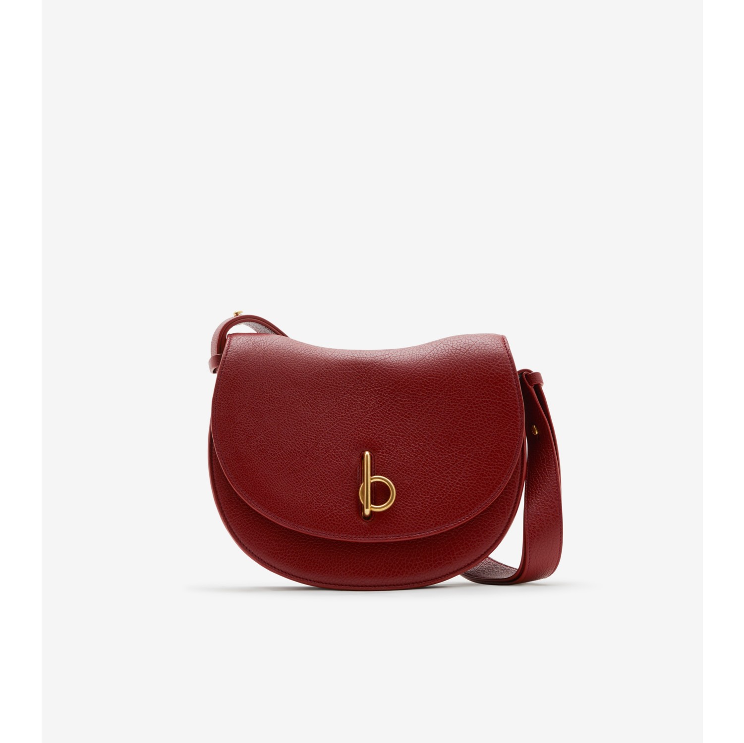 Medium Rocking Horse Bag in Ruby, grainy leather - Women | Burberry® Official