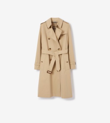 Long Kensington Heritage Trench Coat in Honey - Women | Burberry® Official