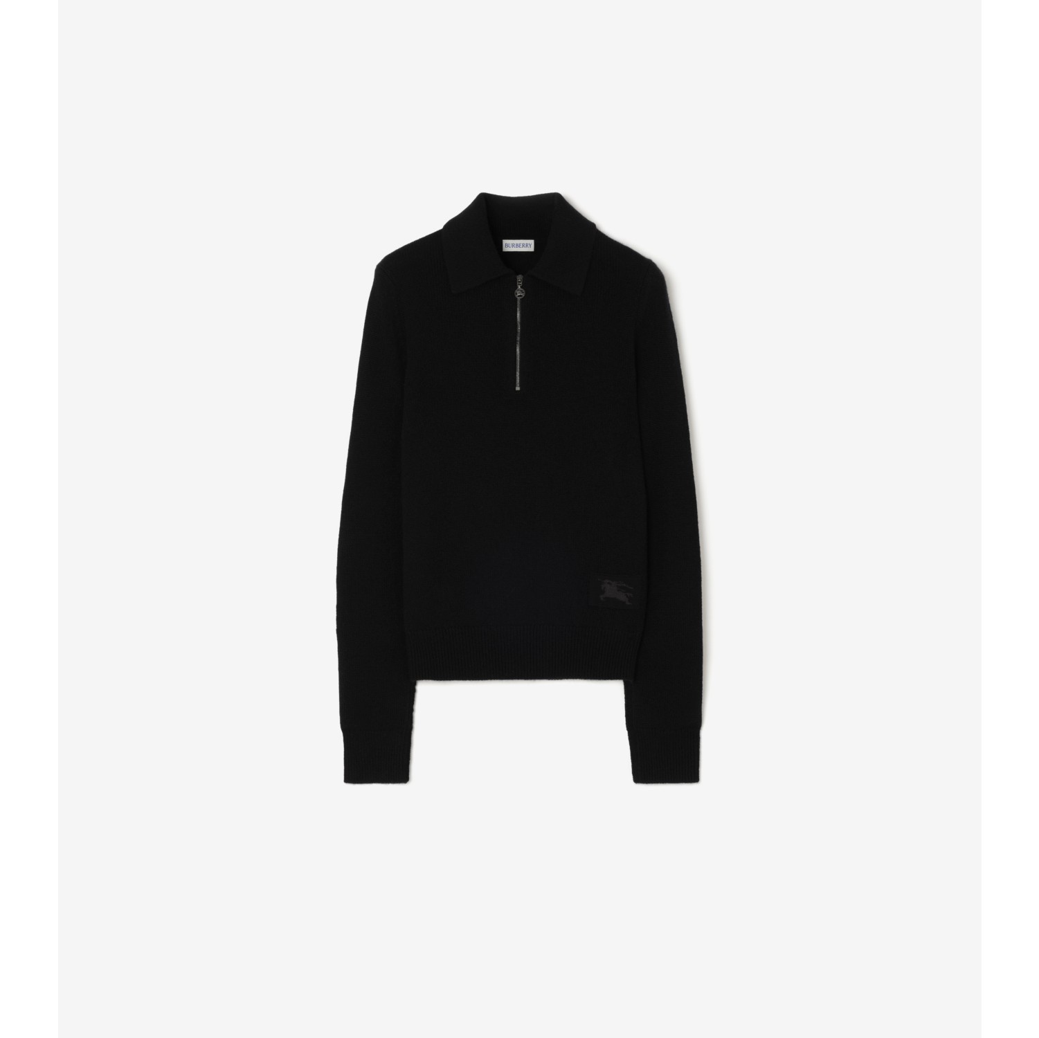Polo a maniche lunghe in cashmere