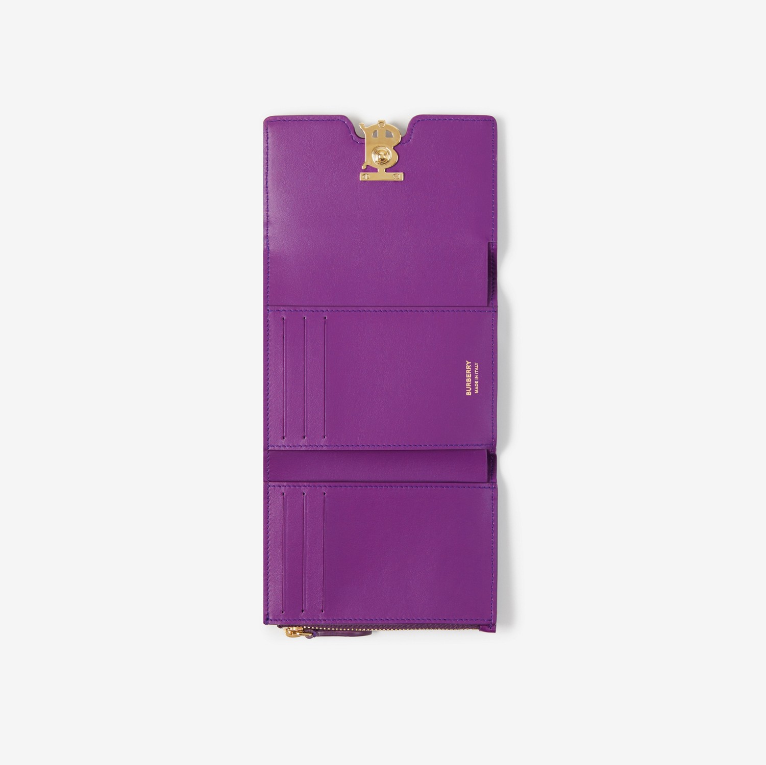 Kompakte TB-Brieftasche aus Leder (Thistle) - Damen | Burberry®