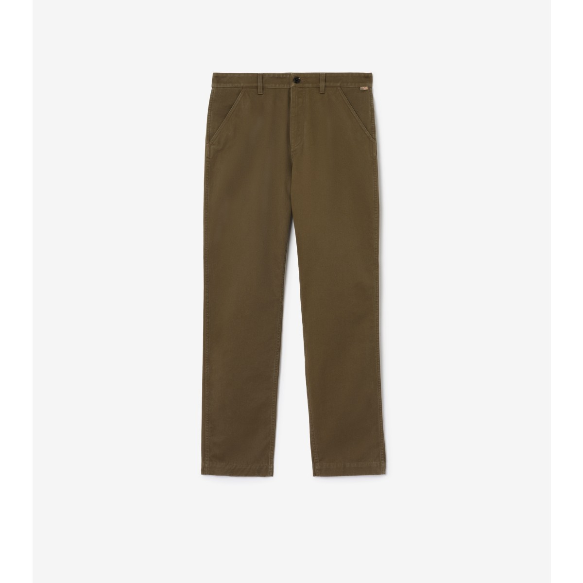  Check Cotton Twill Chinos