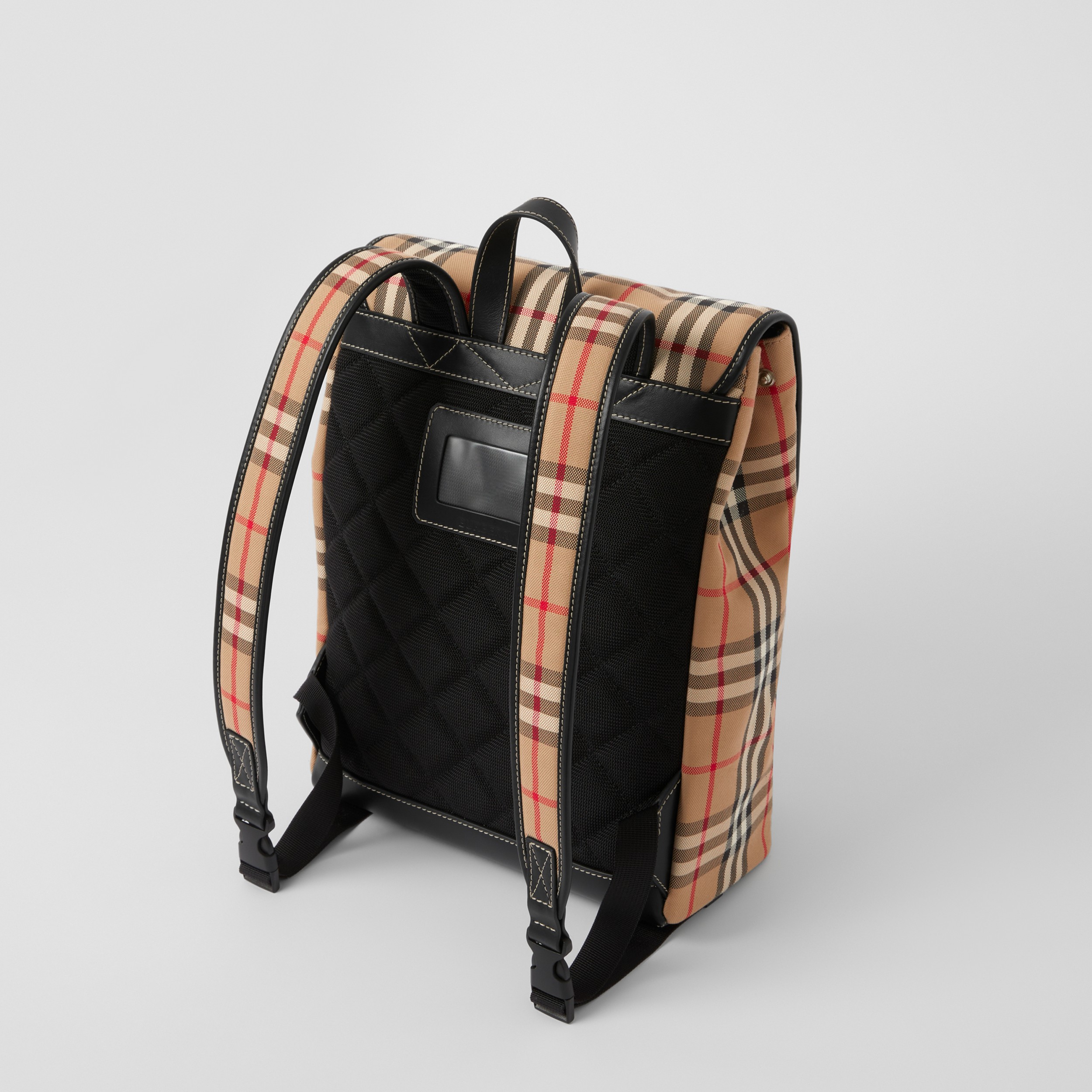 Vintage Check Cotton Backpack in Archive Beige - Children | Burberry® Official - 4