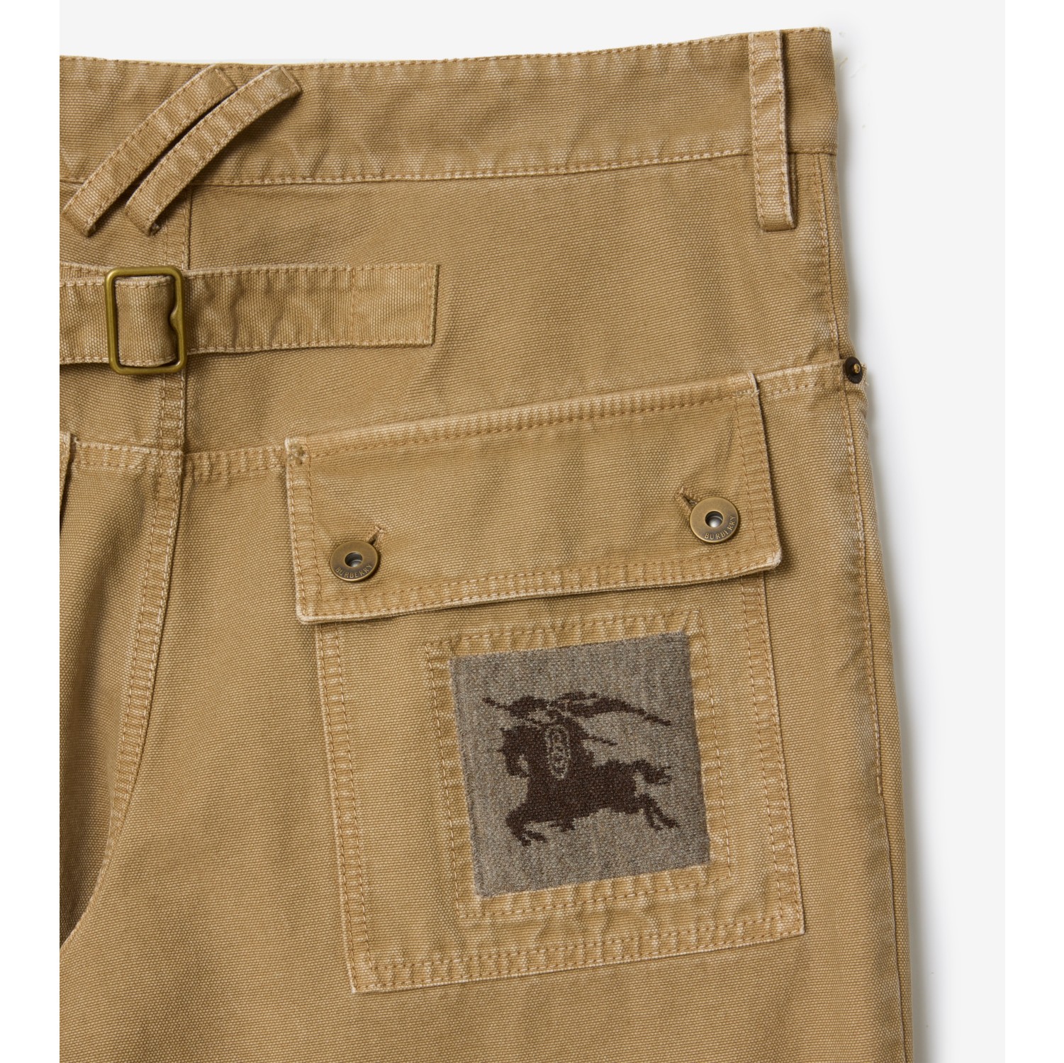 Cotton Canvas Workwear Trousers in Hebden brown - Men | Burberry® Official