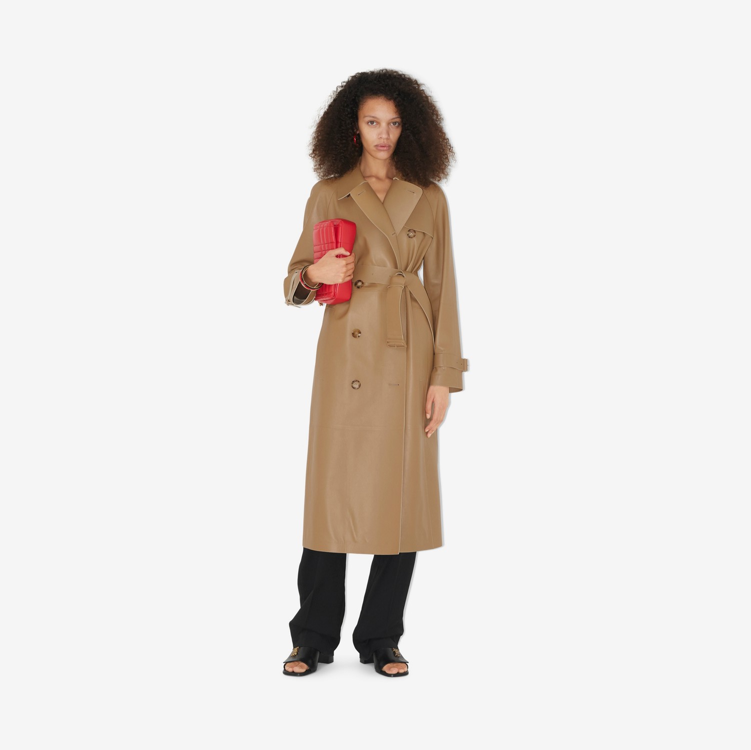 Trench coat Waterloo in pelle (Cammello) - Donna | Sito ufficiale Burberry®