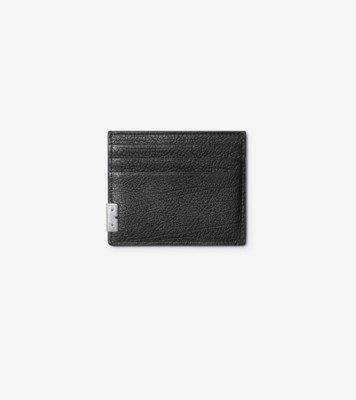 Tall B Cut Card Case In Black - Men, Leather | Burberry® Official